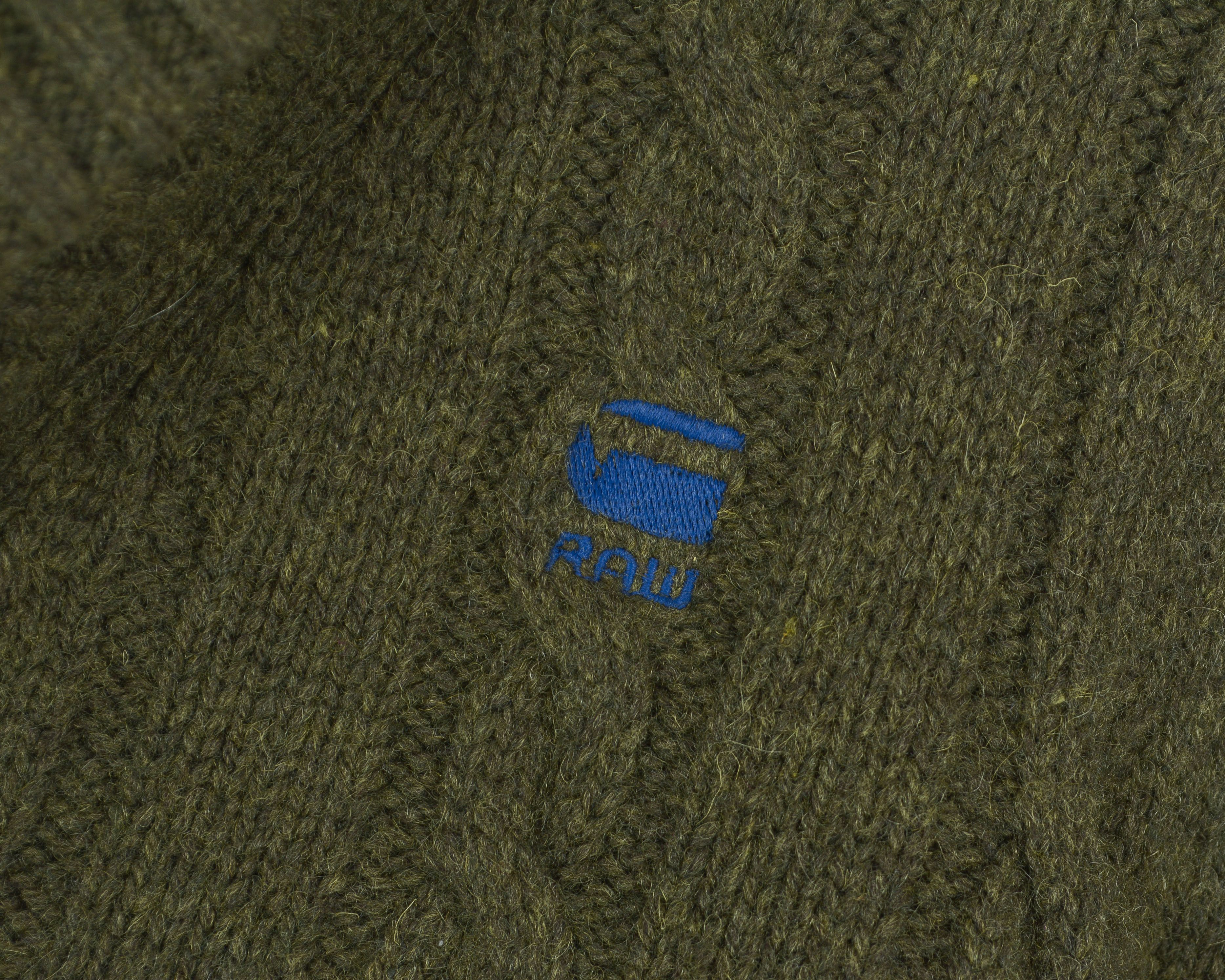 G-Star Lambswool M East Shawl Jumper Knit Sweater Pullover Green Size US M / EU 48-50 / 2 - 4 Thumbnail