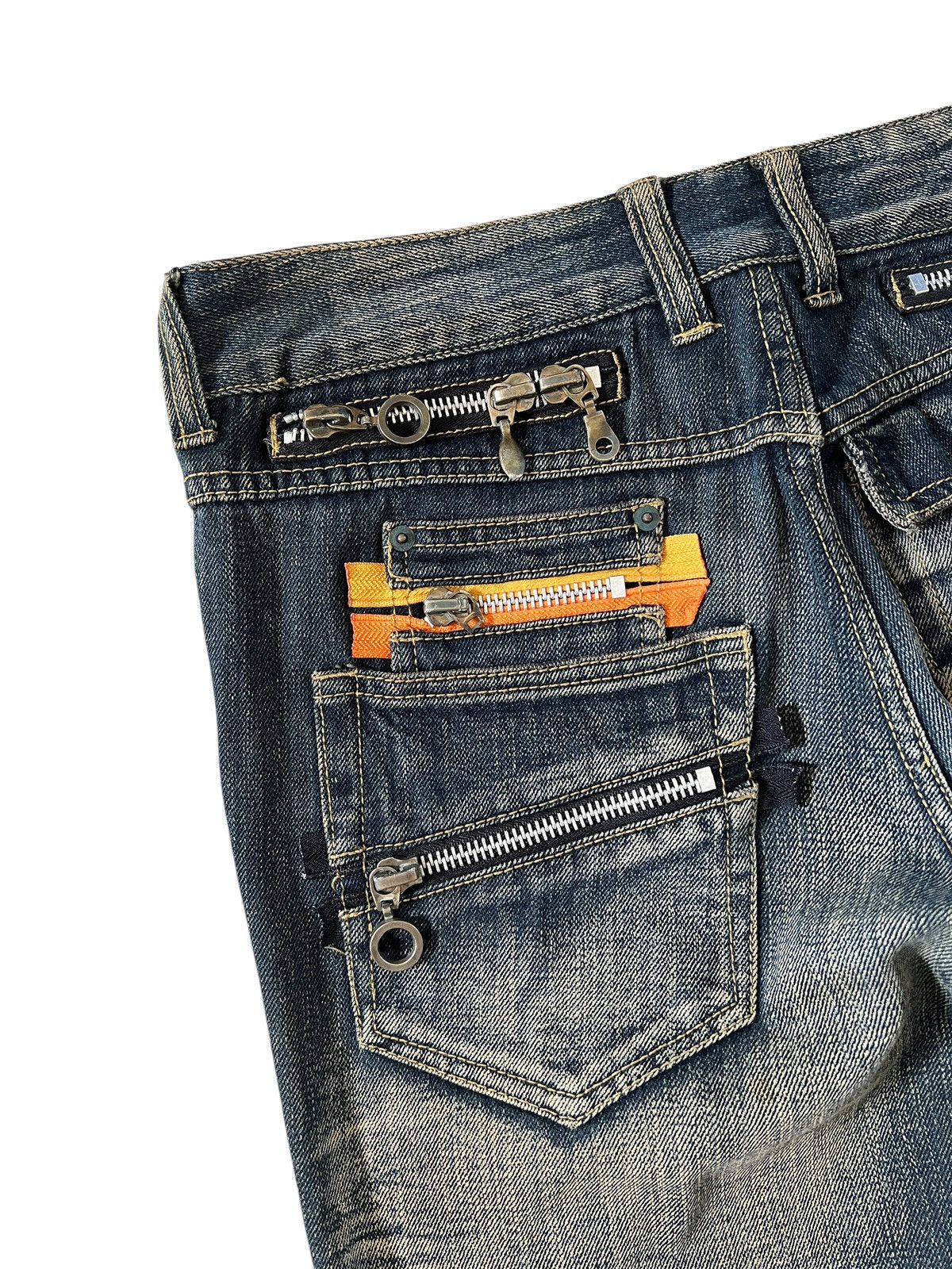 semanticdesign Semantic Design Multi Zipper Flare Denim Size US 34 / EU 50 - 6 Thumbnail