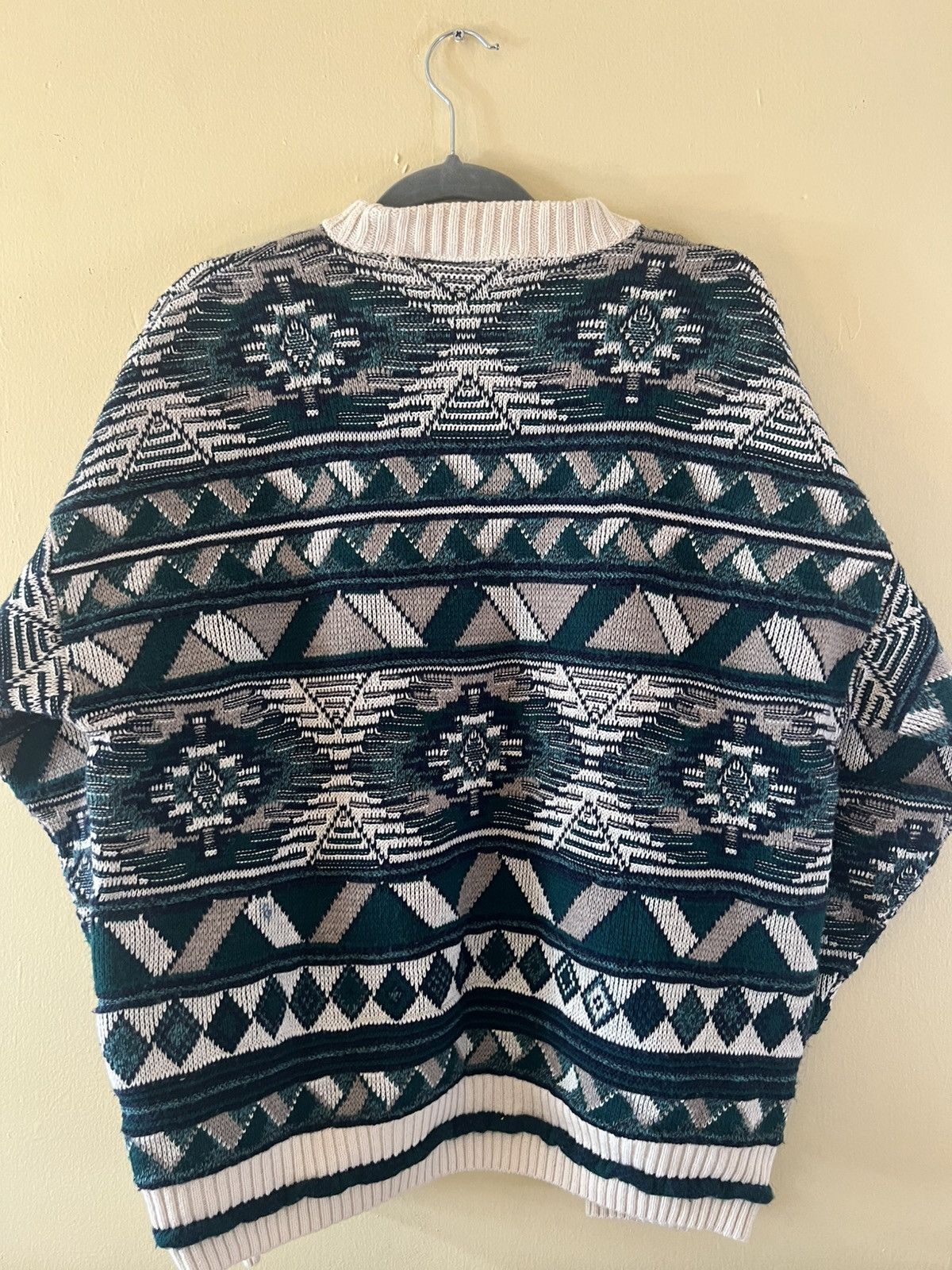 Vintage Vintage 1990s Blake & Manley 3D Knit Sweater - Multi-Tone Size US L / EU 52-54 / 3 - 5 Thumbnail