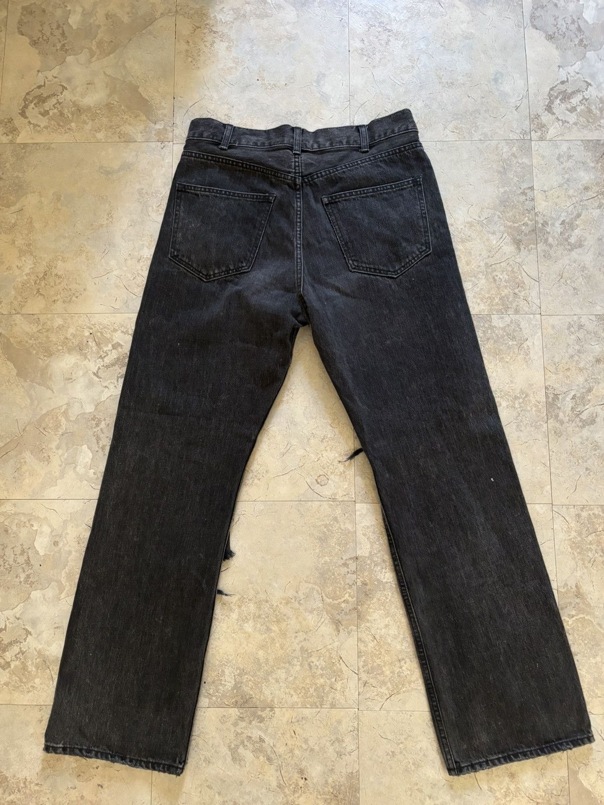 Celine Celine Kurt Straight leg distressed denim Size US 29 - 2 Thumbnail