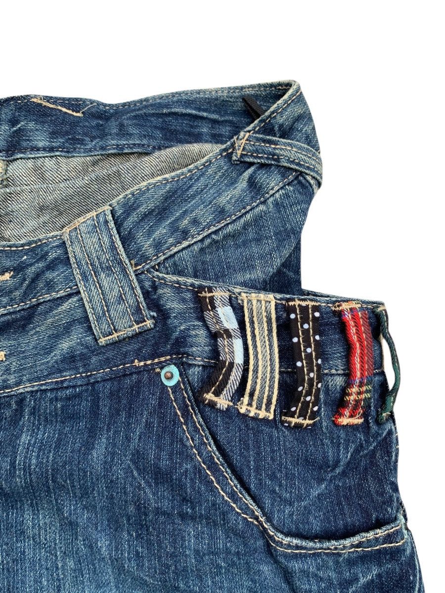 Le Grande Bleu (L.G.B.) DOUBLE WAIST UNBRAND PUNK STYLE RUSTY DISTRESSSED DENIM Size US 29 - 13 Thumbnail