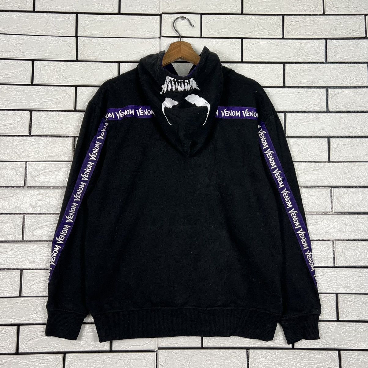 Marvel Comics MARVEL VENOM Pullover Hoodie Sweatshirt #4306-C195 Size US L / EU 52-54 / 3 - 14 Thumbnail