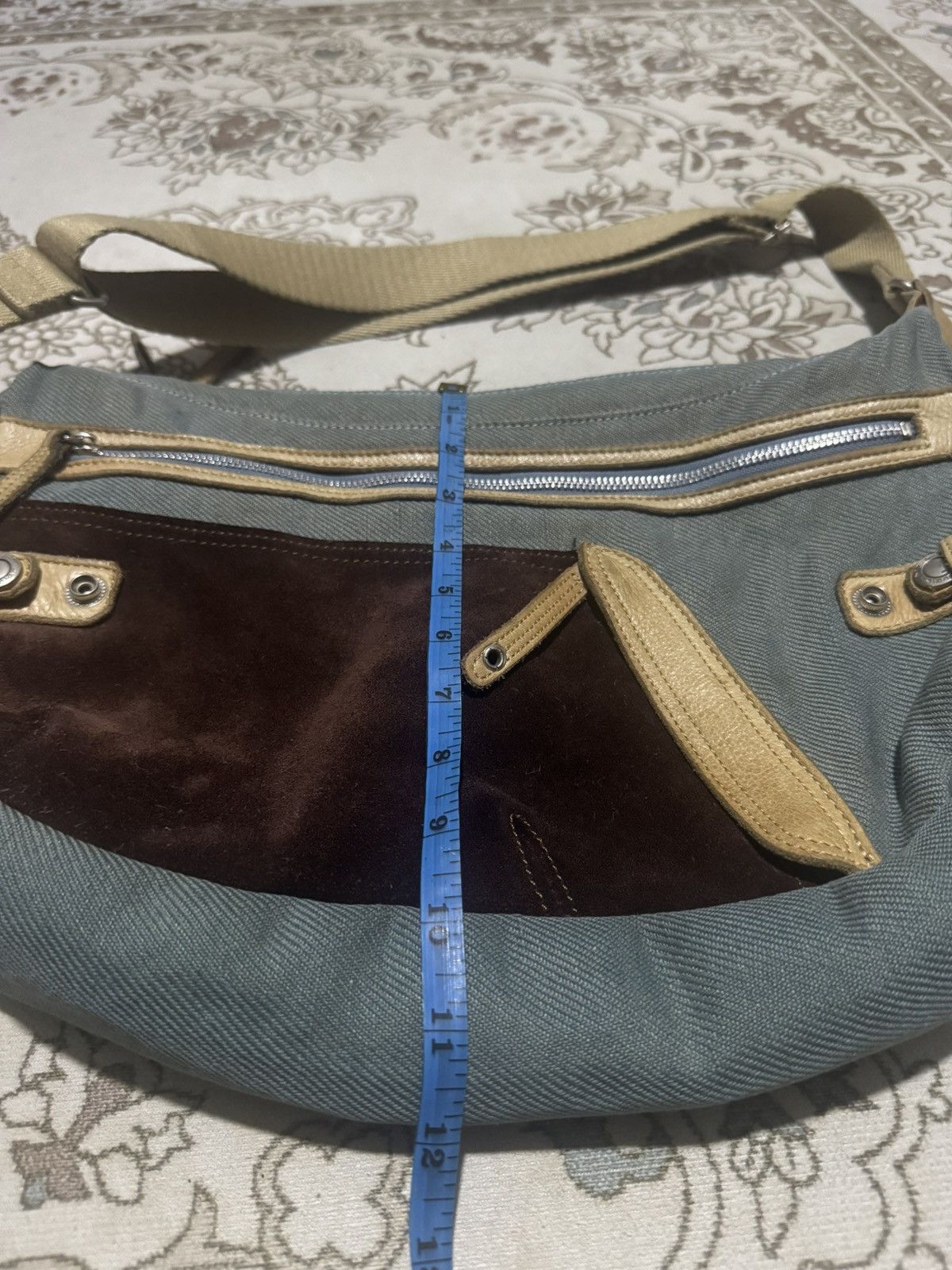 MasterPiece 🇯🇵 MSPC Suede Banana Sling/Messenger Bag Multicompartment Size ONE SIZE - 10 Thumbnail