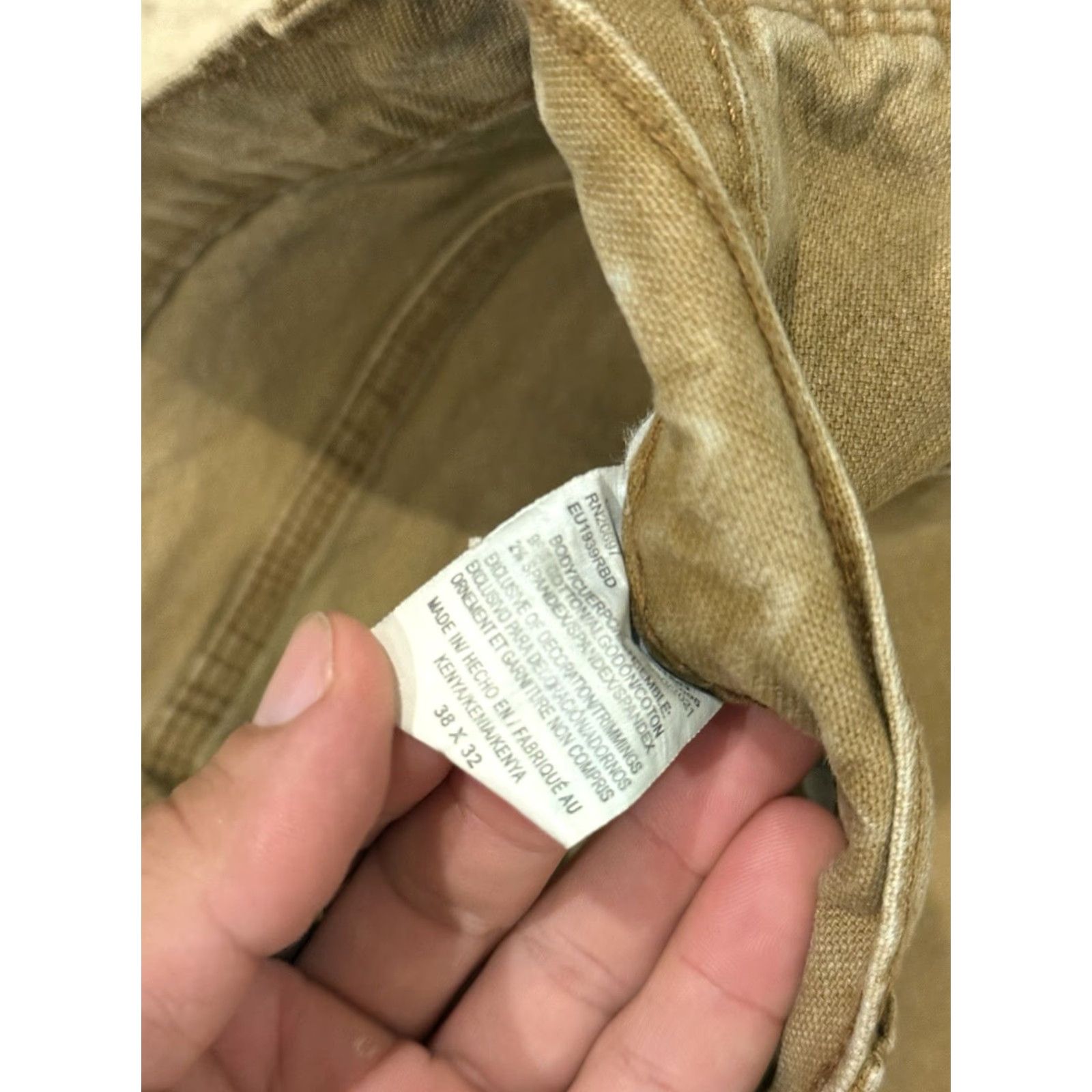 Dickies Dickies Pants Mens 38x32 Brown Carpenter Canvas Workwear Cotton Adult Regular Size US 38 / EU 54 - 4 Thumbnail