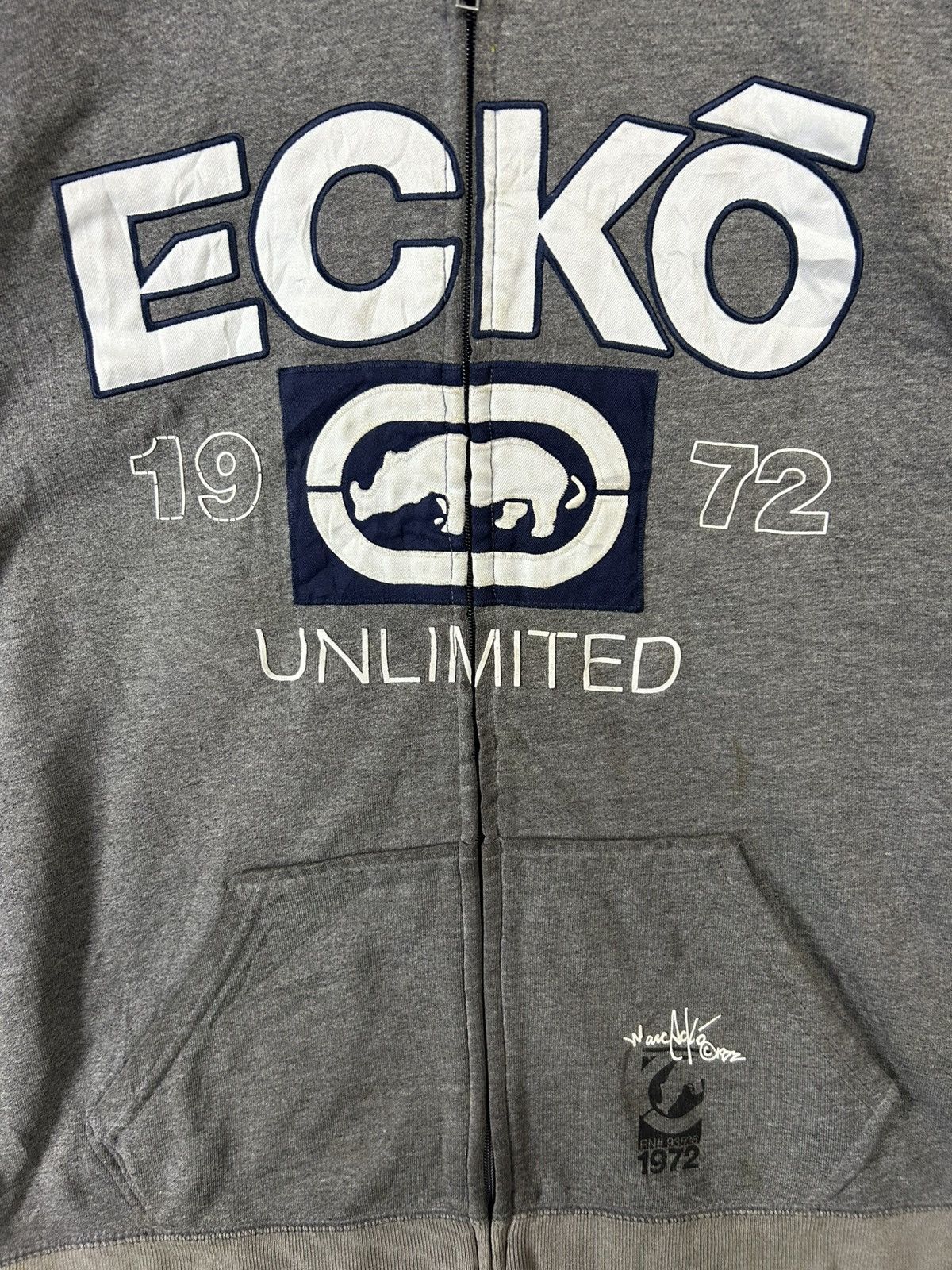 Ecko Unltd. × Japanese Brand × Vintage Vintage Ecko Unlimited Y2k Hoodie Zipper Size US L / EU 52-54 / 3 - 7 Thumbnail
