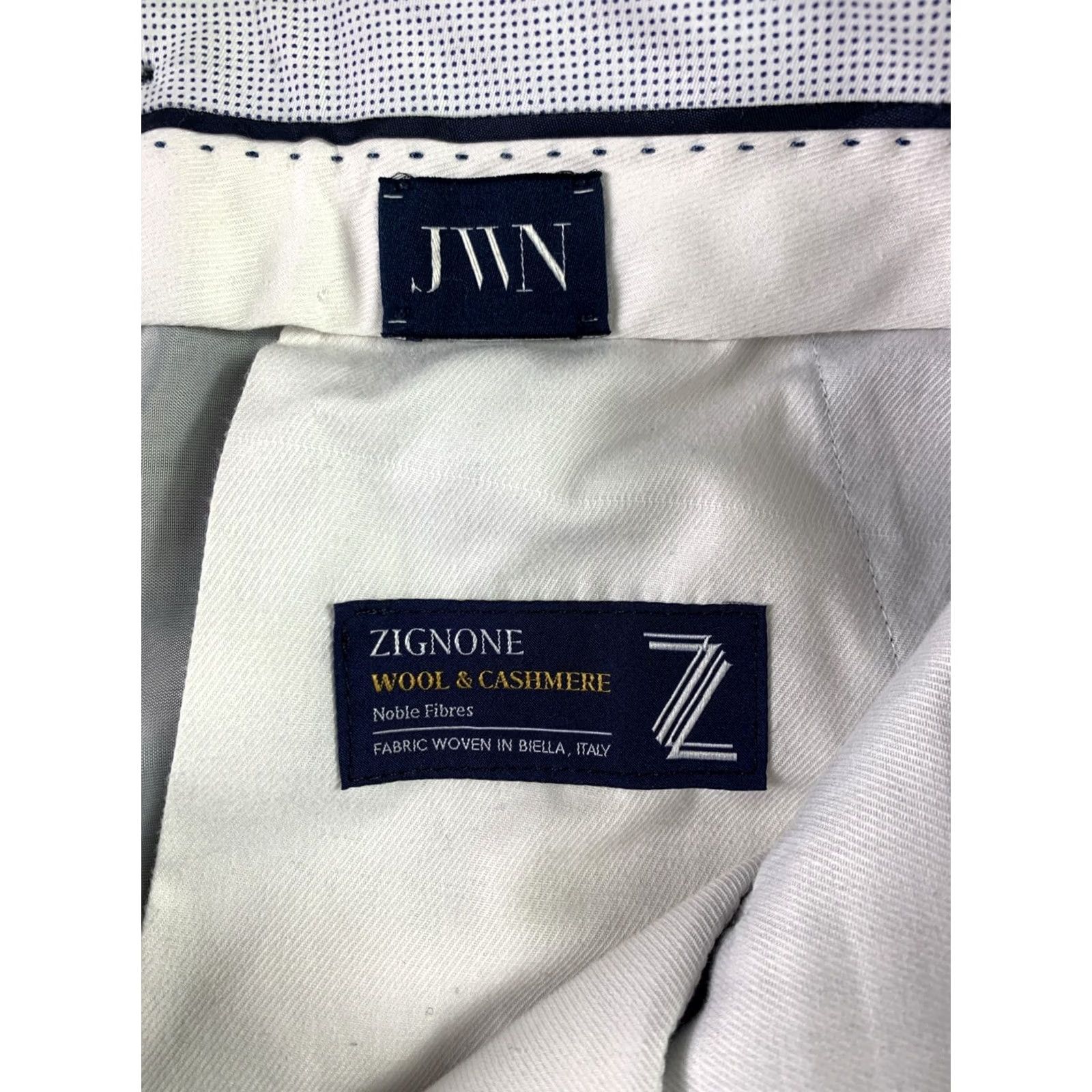 Vintage Zignone Pants Wool Cashmere Charcoal Gray Cuffs Career Work 34x30 Size US 34 / EU 50 - 7 Thumbnail