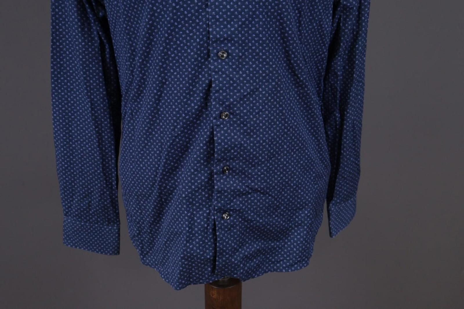 Eton Eton Slim Blue Luxury Floral Button Down Shirt Size 41 / 16 Size US M / EU 48-50 / 2 - 3 Thumbnail