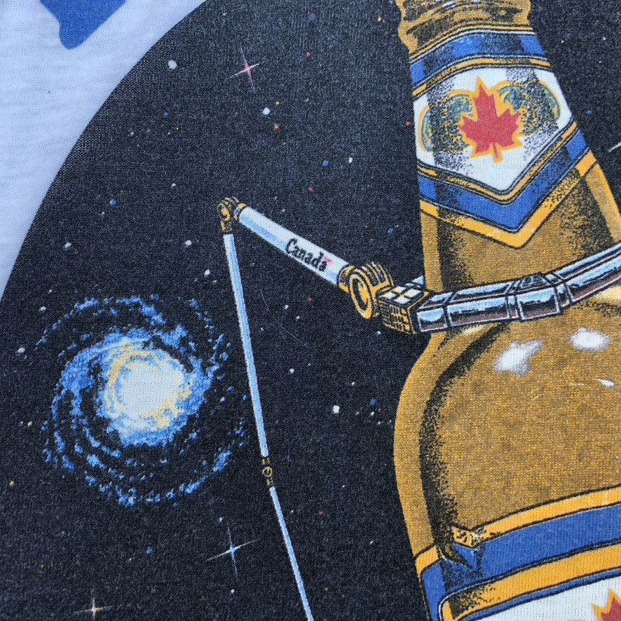 Vintage 1984 Labatt's Big Blue Canadarm Graphic 3/4 Sleeve Tee Size US M / EU 48-50 / 2 - 6 Thumbnail