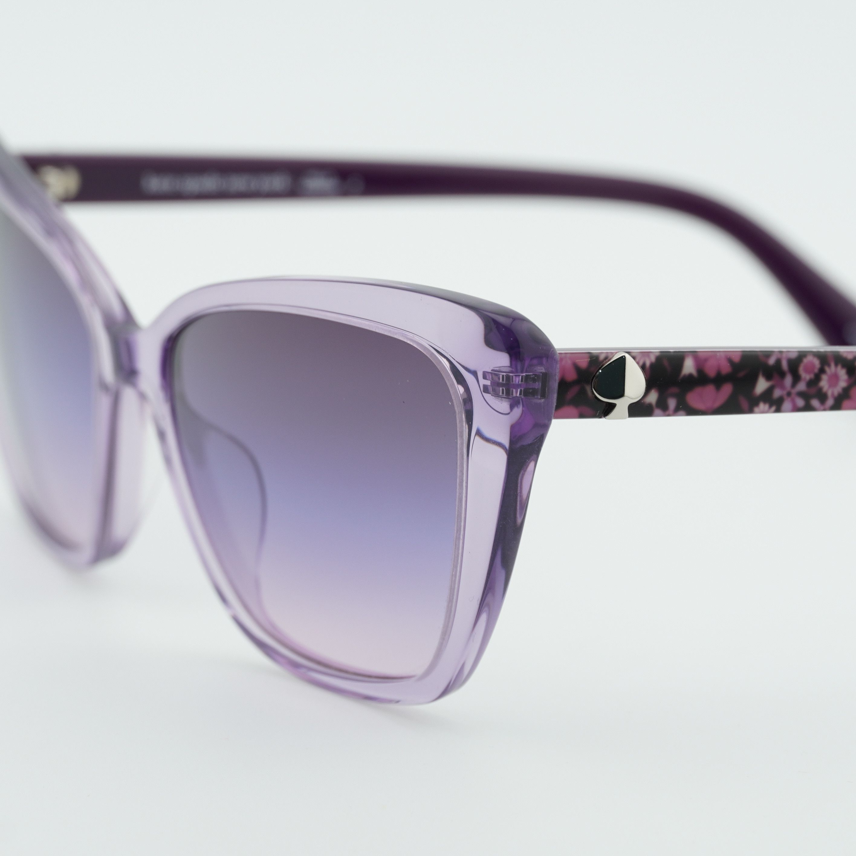 Kate Spade Kate Spade LUCCA/G/S 0789 I4 Sunglasses Lilac Cat Eye Frame Size ONE SIZE - 2 Thumbnail