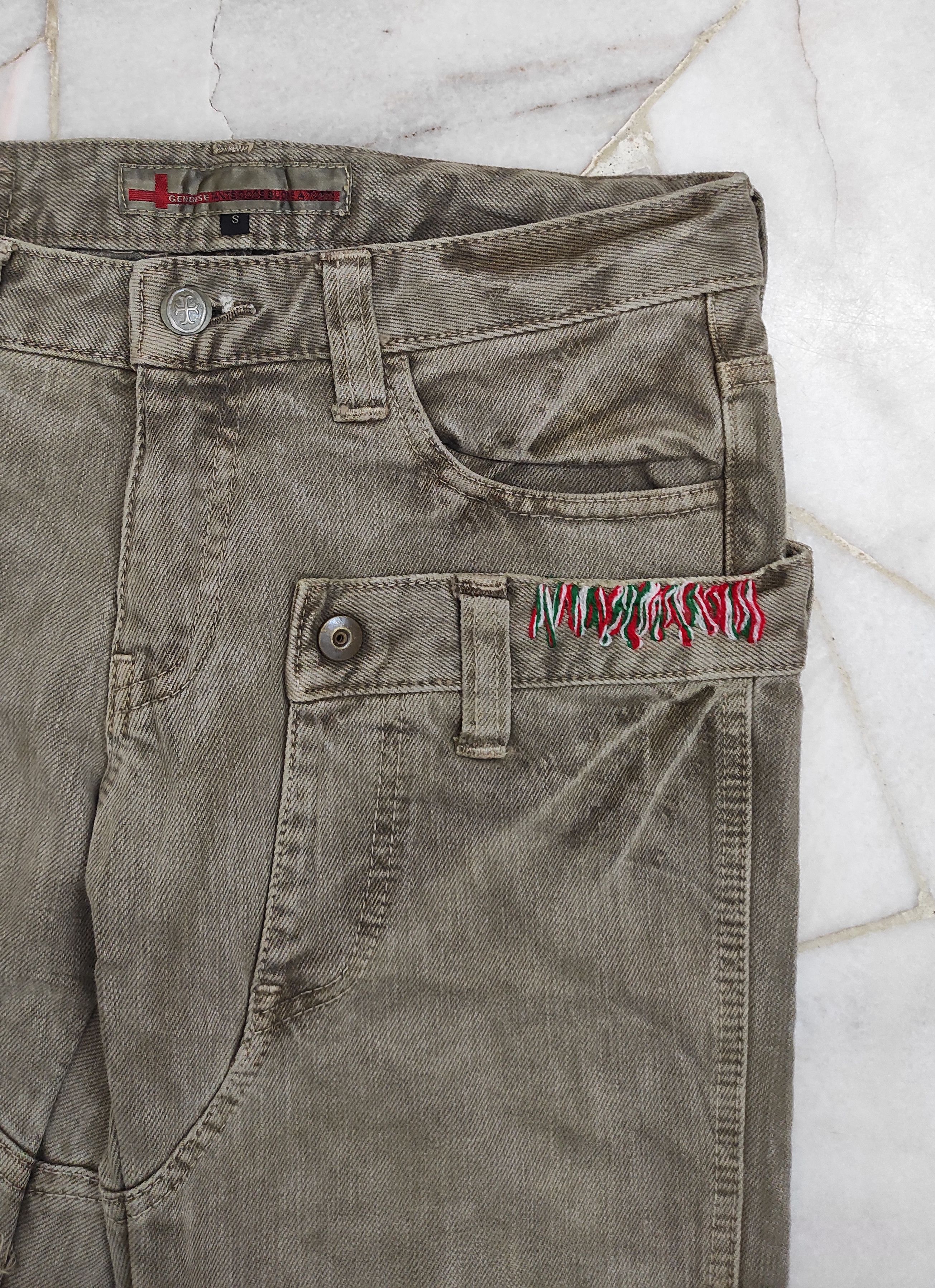 Japanese Brand Fw2000 Rare GENOESE Flip Pocket extraordinary Jeans Size 29" - 8 Thumbnail