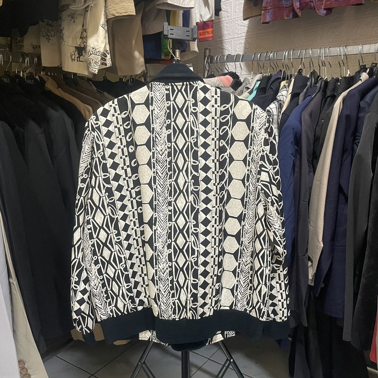 Blaze × Vintage Intermoda Character Brand Vintage Pattern Blazer Size XXL / US 16-18 / IT 52-54 - 2 Thumbnail