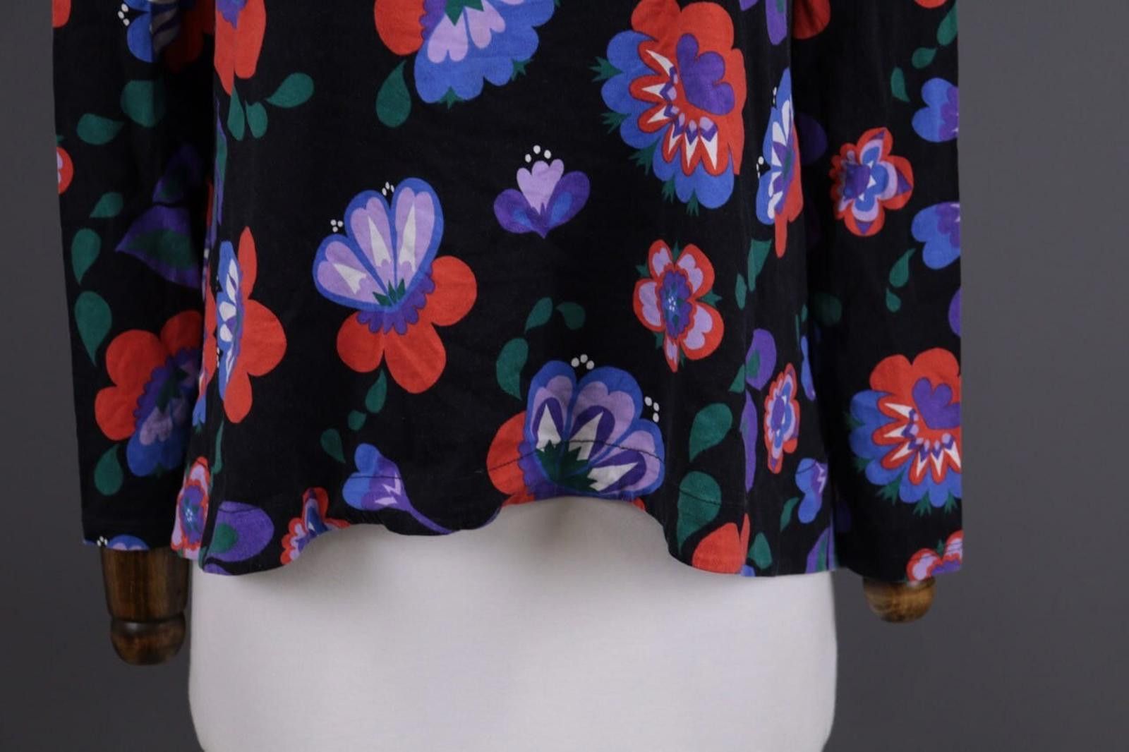 Marimekko Marimekko Mukkamauija Black Blouse Shirt Size XS Size XS / US 0-2 / IT 36-38 - 2 Thumbnail