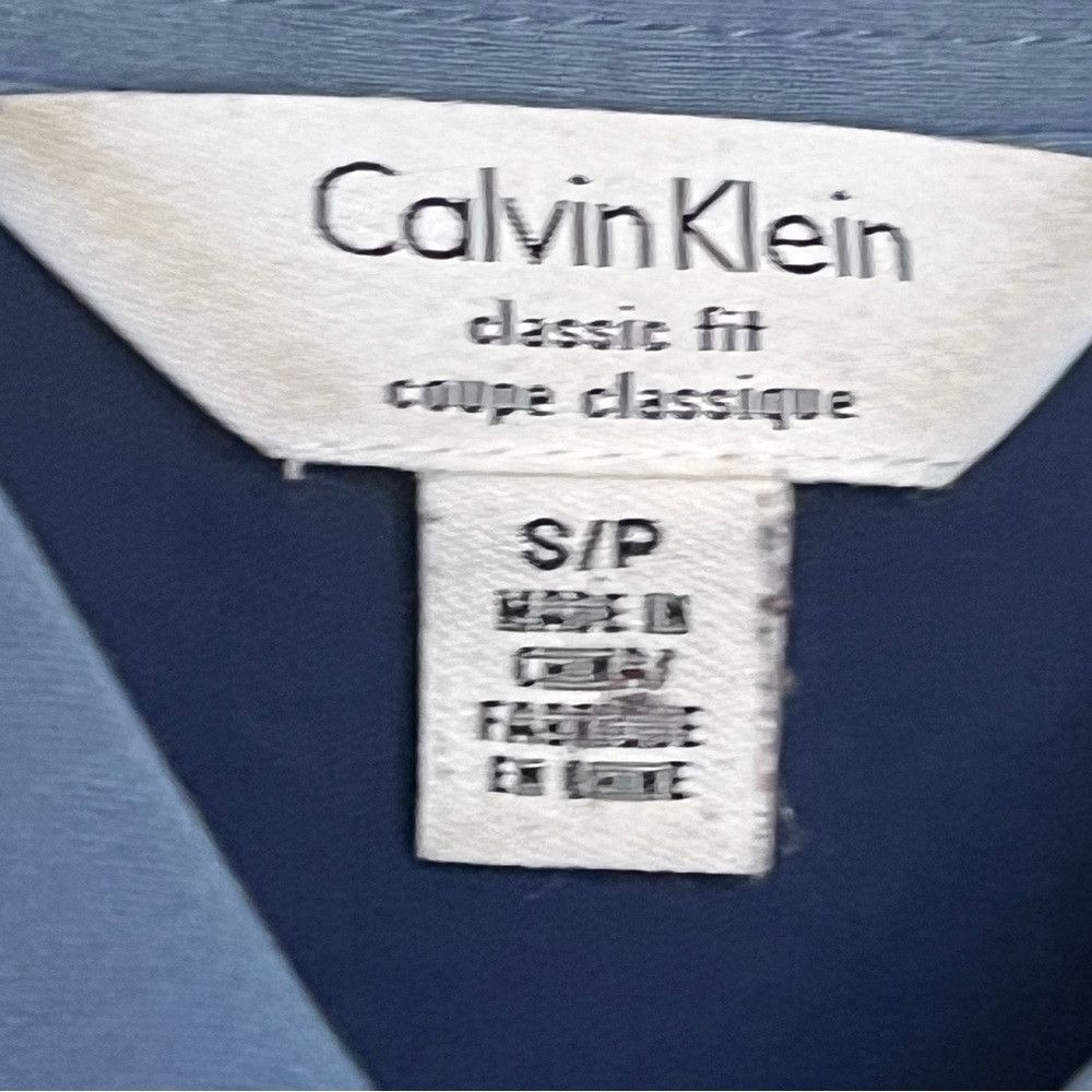 Calvin Klein Calvin Klein Mens Polo Performance Camisa Cotton Blue Small Size US S / EU 44-46 / 1 - 5 Thumbnail