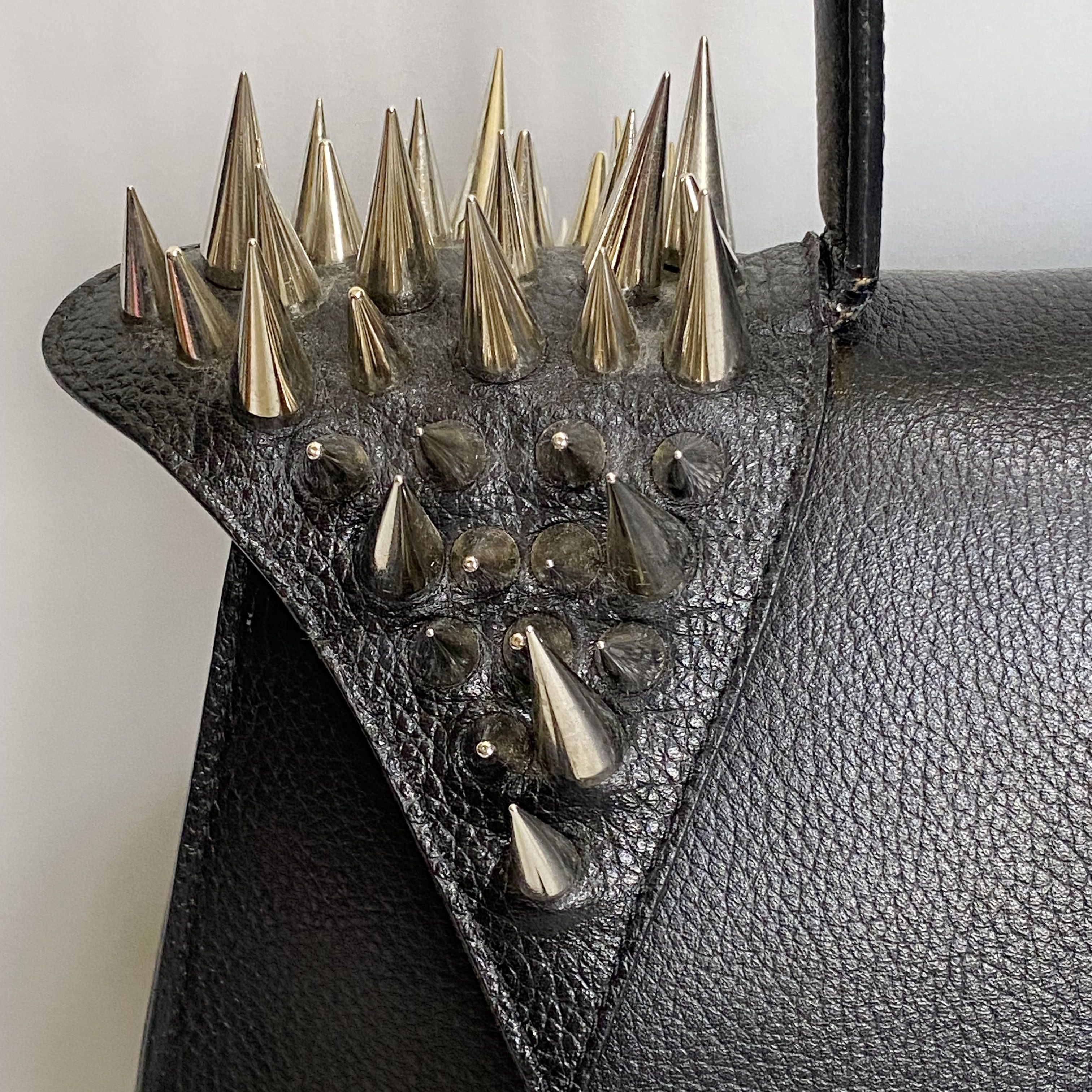 Other LYA LYA The Vault Black Leather Spiked Top Handle Bag Size ONE SIZE - 10 Thumbnail