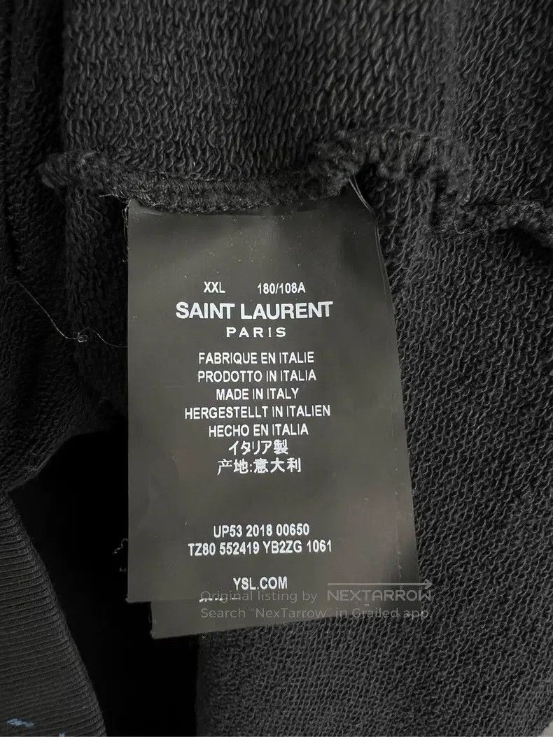 Saint Laurent Paris Saint Laurent Paris Splatter hoodie Size US XXL / EU 58 / 5 - 4 Thumbnail
