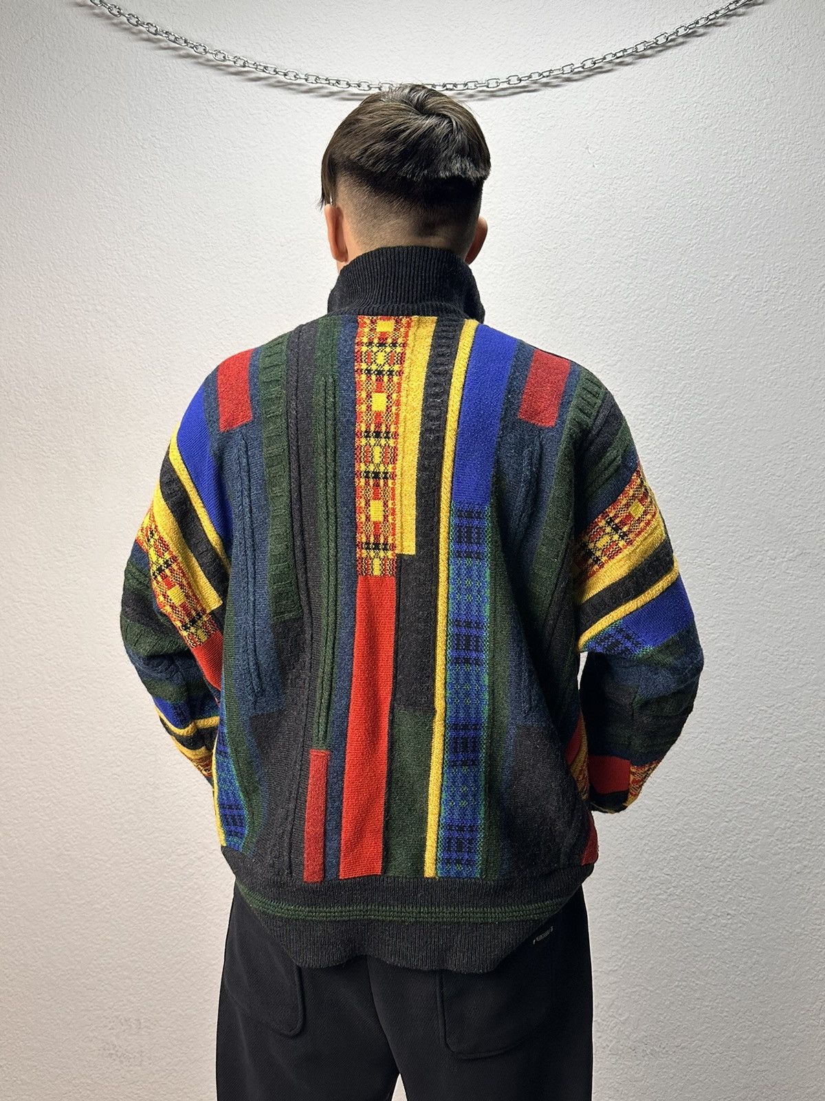 Carlo Colucci Carlo Colucci vintage knit sweater coogi style 90s germany Size US L / EU 52-54 / 3 - 18 Thumbnail