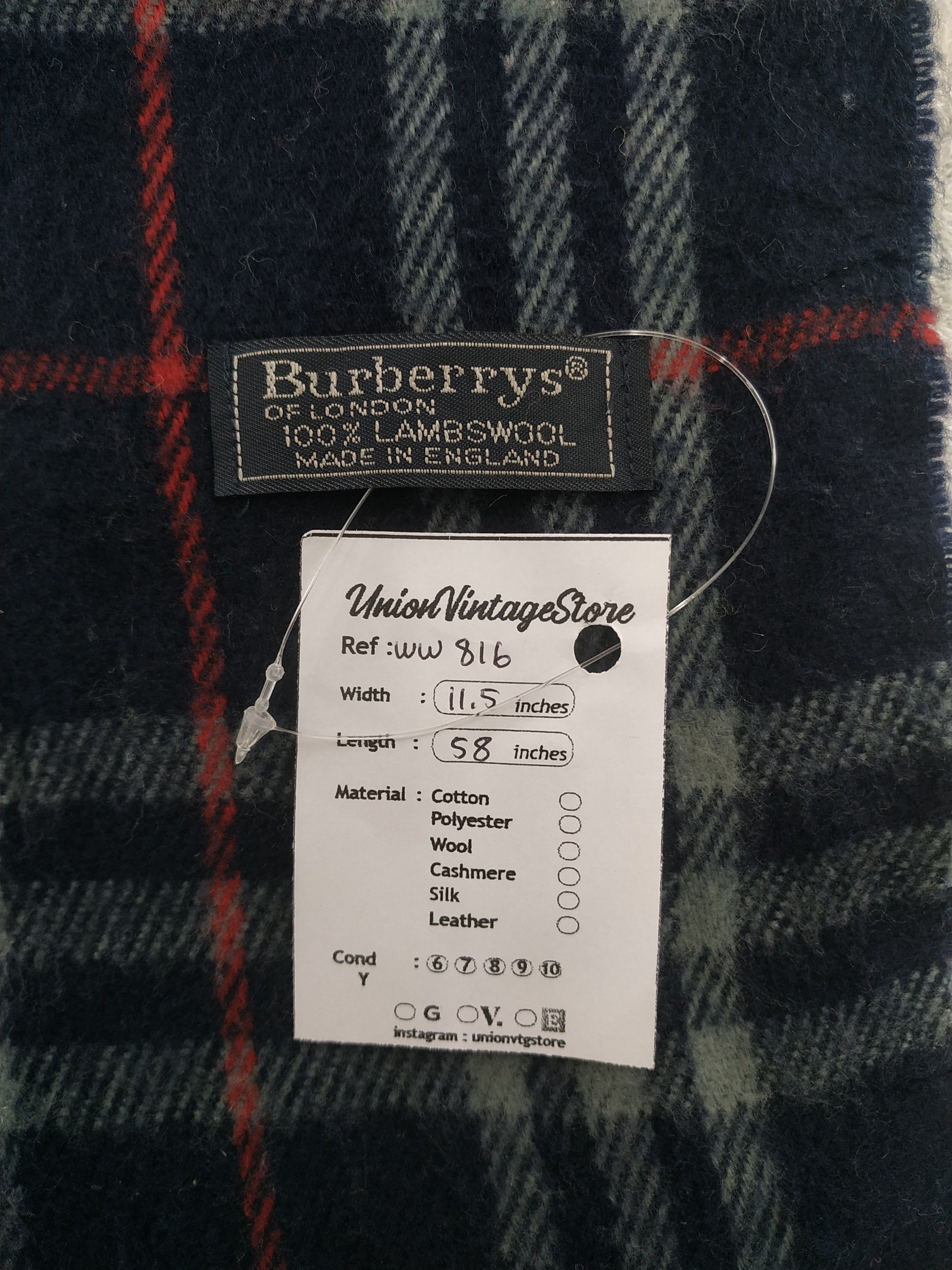 Burberry × Vintage Burberry Scarf / Muffler / Neckwear - WW816 Size ONE SIZE - 4 Thumbnail