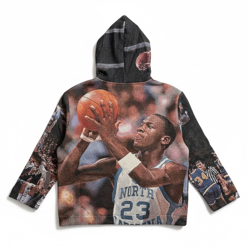 Other Michael Jordan UNC Tapestry Hoodie [Size Medium] Size US M / EU 48-50 / 2 - 2 Thumbnail