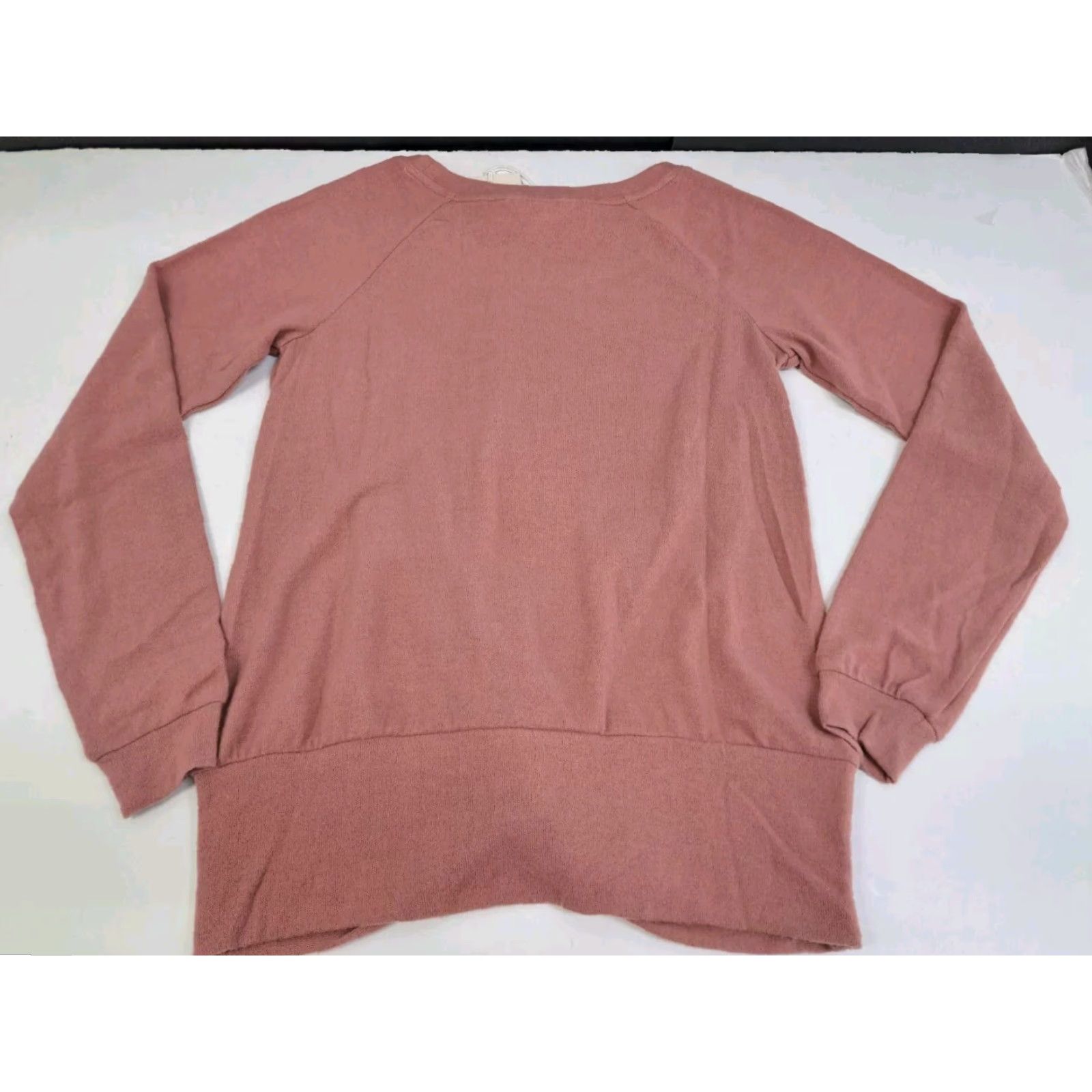 Lauren Conrad NWT Lauren Conrad Sweater Long Sleeve Crew Neck Desert Mauve XS Womens Pullover Knit Open-Knit Lightweight Casual Business Travel Fall Spring Winter Size XS / US 0-2 / IT 36-38 - 4 Thumbnail