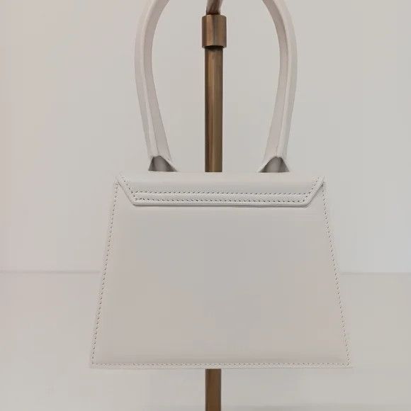 Jacquemus Jacquemus Le Chiquito Moyen Top-Handle Leather Bag - White Size ONE SIZE - 3 Thumbnail