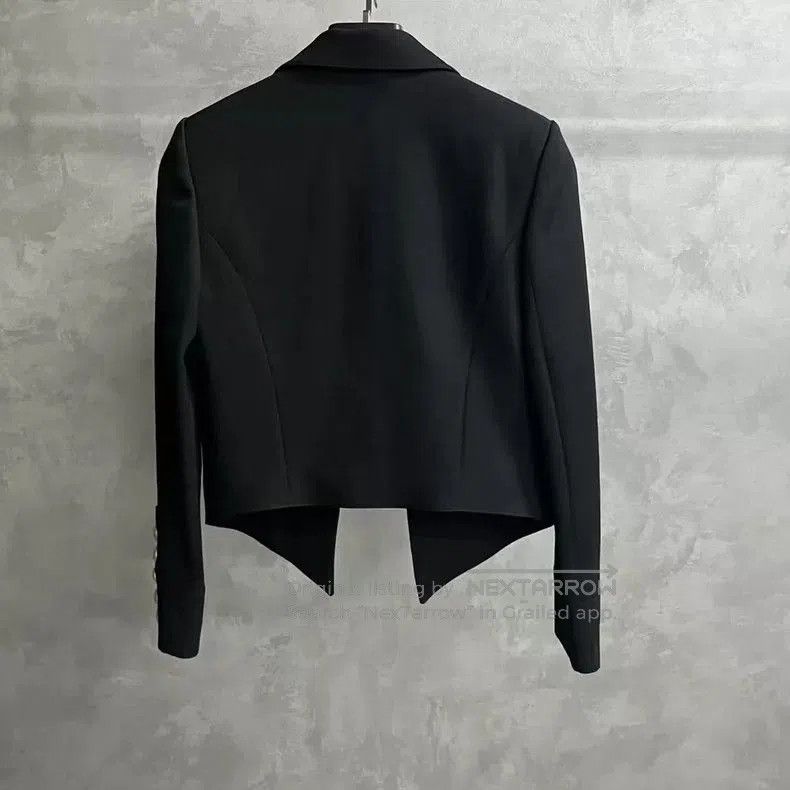 Saint Laurent Paris Saint Laurent Black Wool Short Jacket. Size US M / EU 48-50 / 2 - 2 Thumbnail
