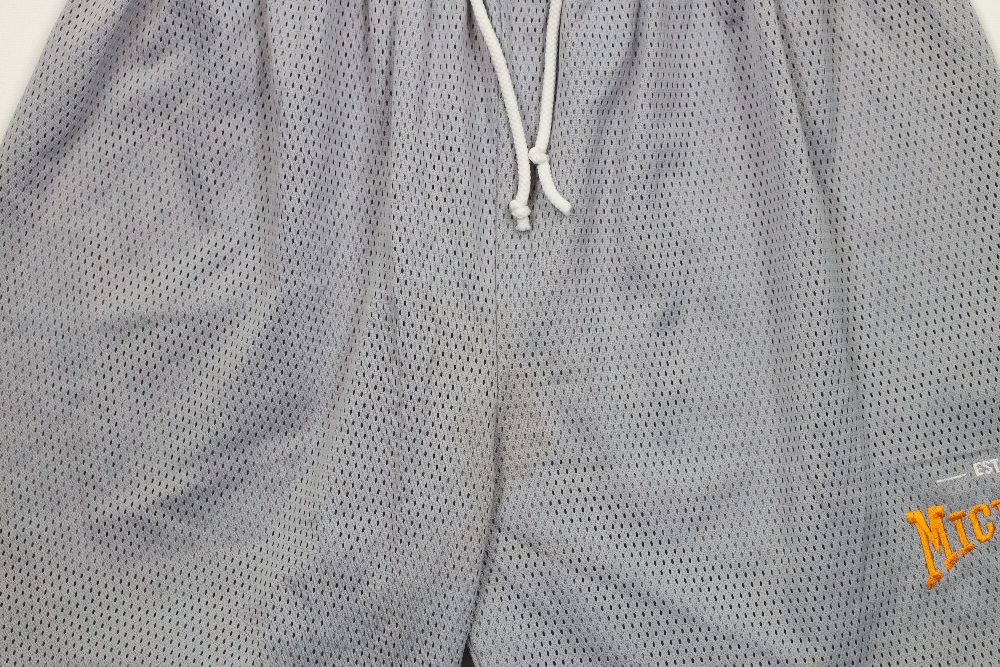 Vintage Vintage 90s University of Michigan Above Knee Shorts Gray Size US 34 / EU 50 - 3 Thumbnail