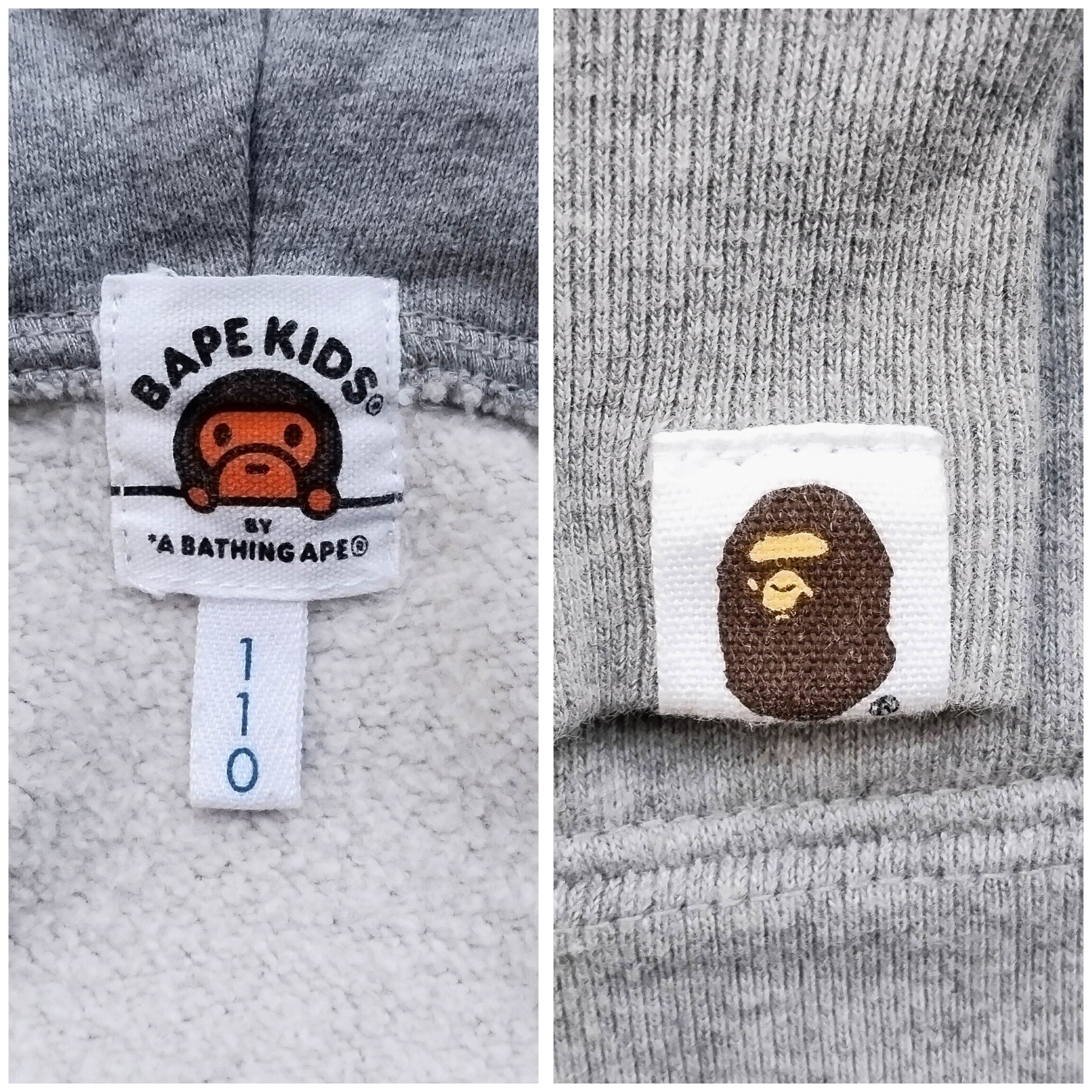 Bape Bape Kids Shark Baby Milo Zip Hoodie Size ONE SIZE - 6 Thumbnail