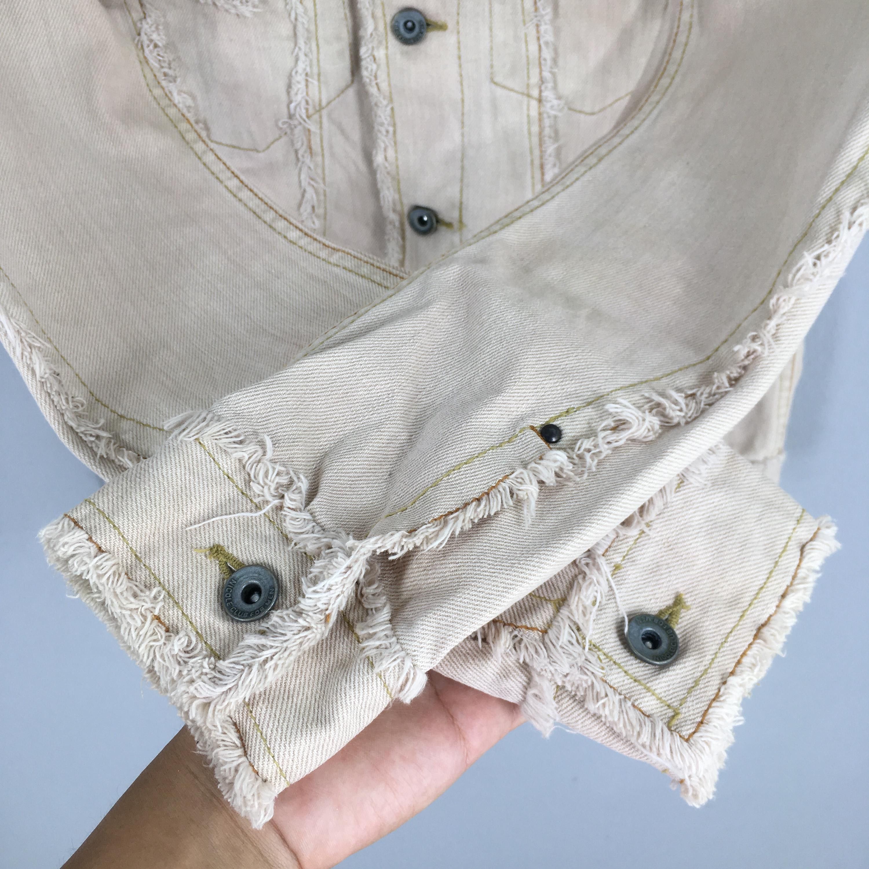 Le Grande Bleu (L.G.B.) Vintage Nicole Club Japan Distressed Denim Jacket Small Size US S / EU 44-46 / 1 - 4 Thumbnail
