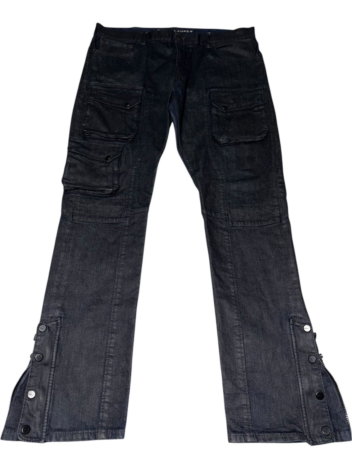 Ralph Lauren Black Label 38x34 Ralph Lauren Black Label Courier Cargo Pants Waxed vtg Size US 38 / EU 54 - 3 Thumbnail