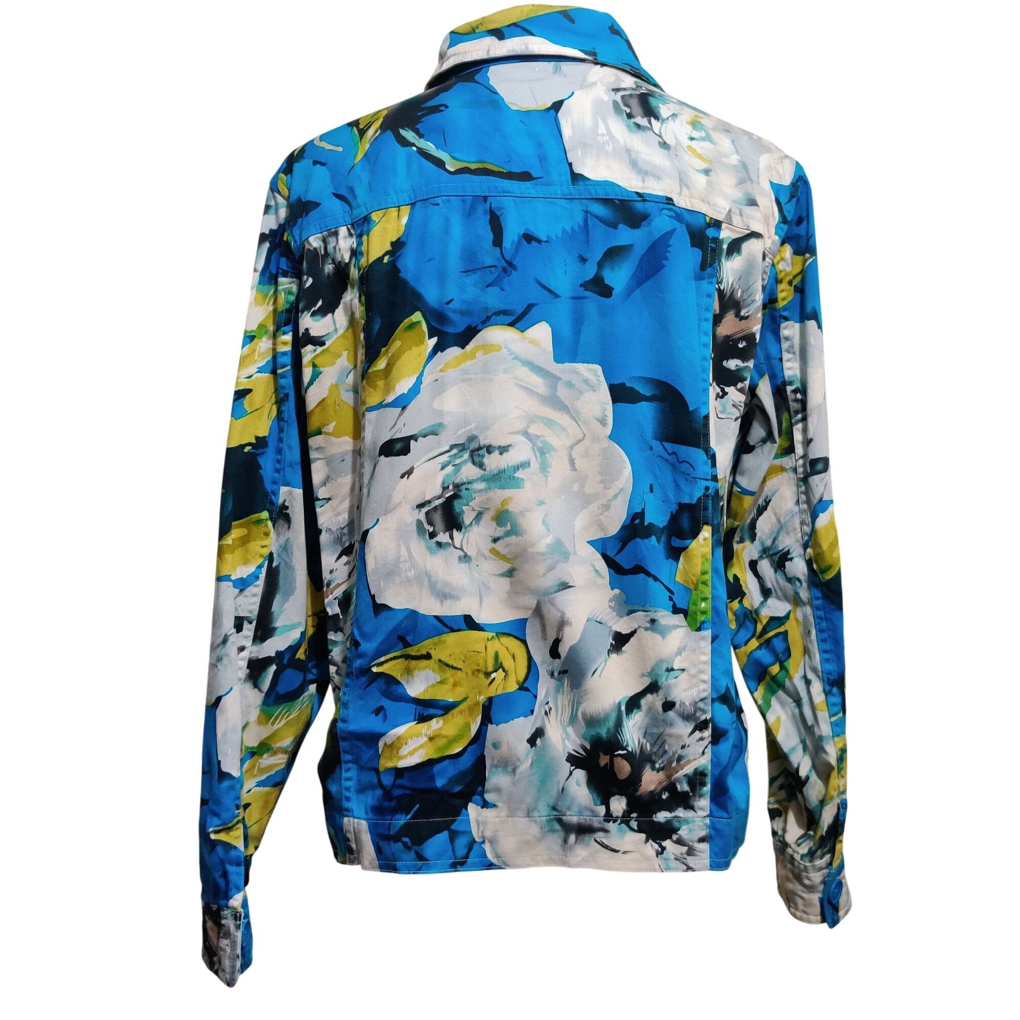 Coldwater Creek Coldwater Creek M Womens Jacket Painterly Floral Print Cotto Size M / US 6-8 / IT 42-44 - 3 Thumbnail