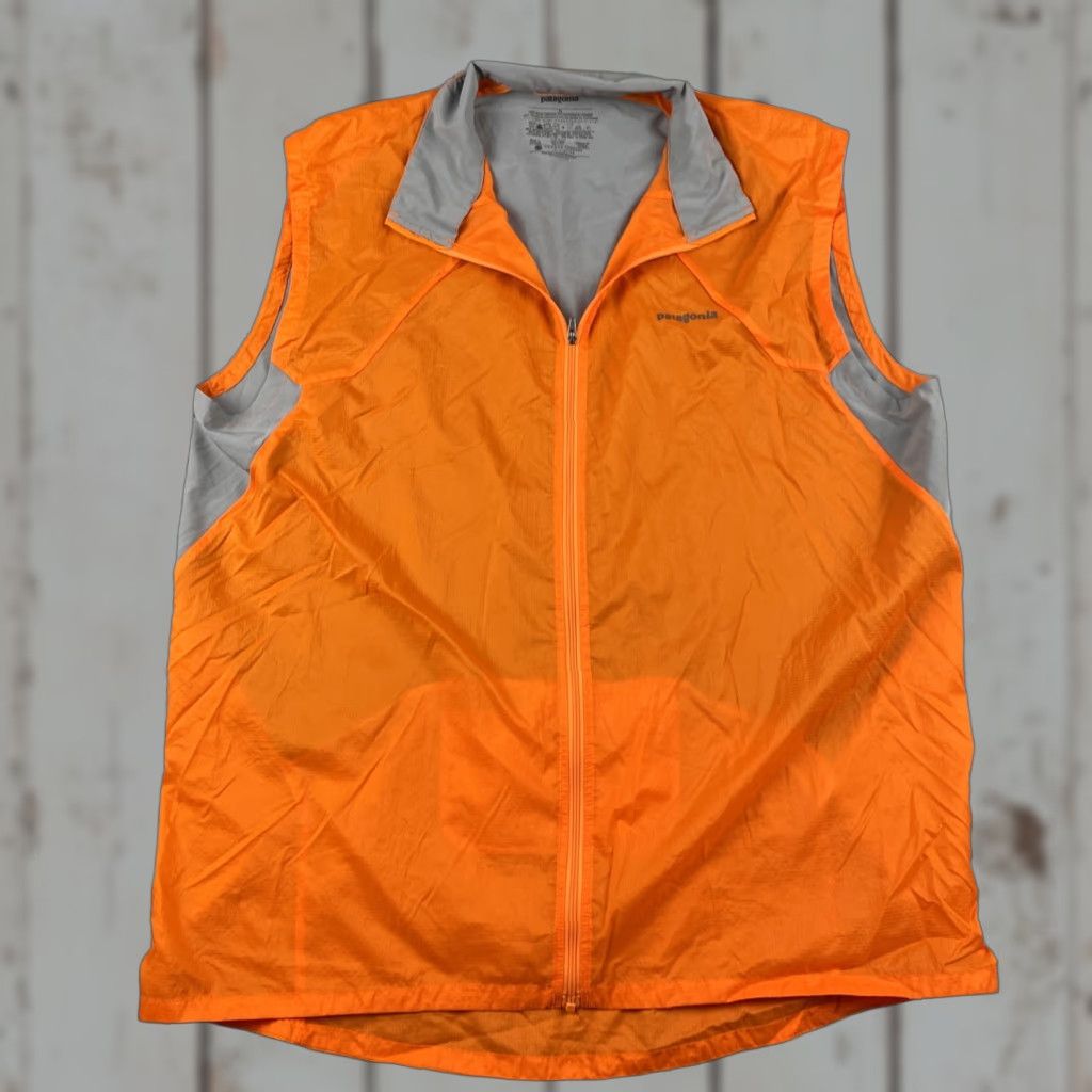 Patagonia Patagonia Windbreaker XL Hazard Orange Reflective Logo Jacket Men Size US XL / EU 56 / 4 - 1 Thumbnail