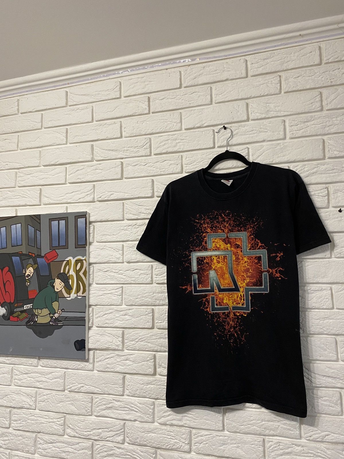 Band Tees × Vintage Vintage Rammstein 2000's "Hier Kommt Die Sonne" Tee Size US M / EU 48-50 / 2 - 1 Thumbnail