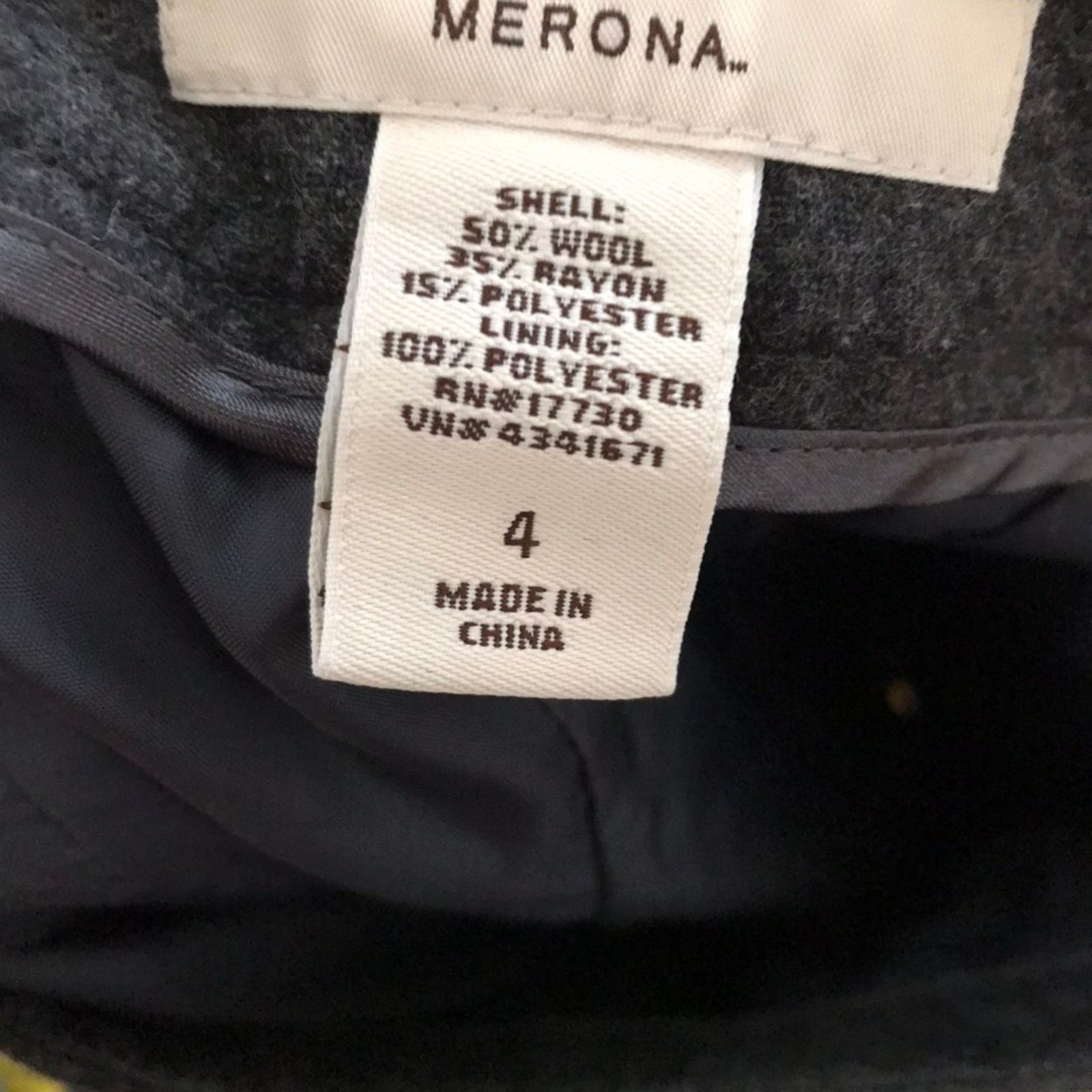 Merona Merona Grey Wool Blend Skirt Size 4 30 Waist Size 30" / US 8 / IT 44 - 6 Thumbnail