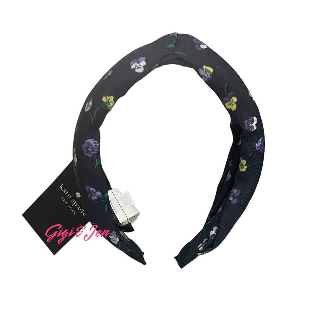 Kate spade valentine\'s day Heart Print twisted knot silk headband Kate Spade Kate spade Heart Print twisted knot silk headband  main image 3