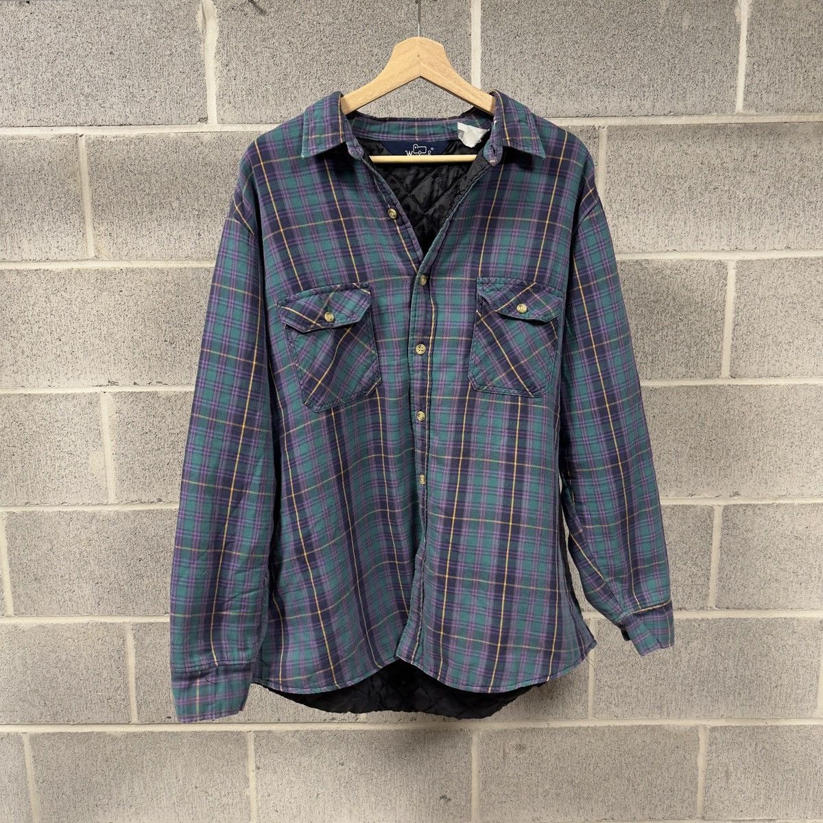 Vintage Vintage 80s Woolrich Plaid Grunge Flannel Jacket ERD Grunge Size US XL / EU 56 / 4 - 6 Thumbnail