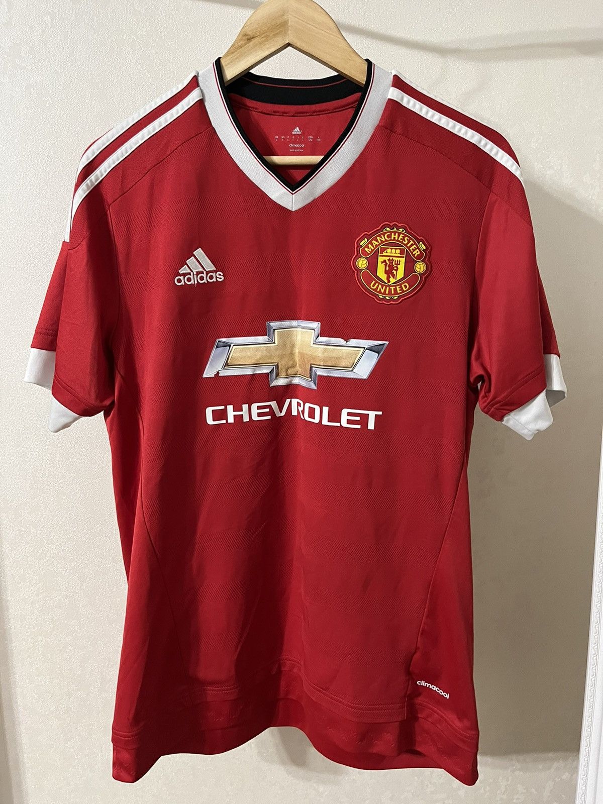 Adidas Adidas Manchester United 15/16 Home Jersey Size US L / EU 52-54 / 3 - 1 Thumbnail
