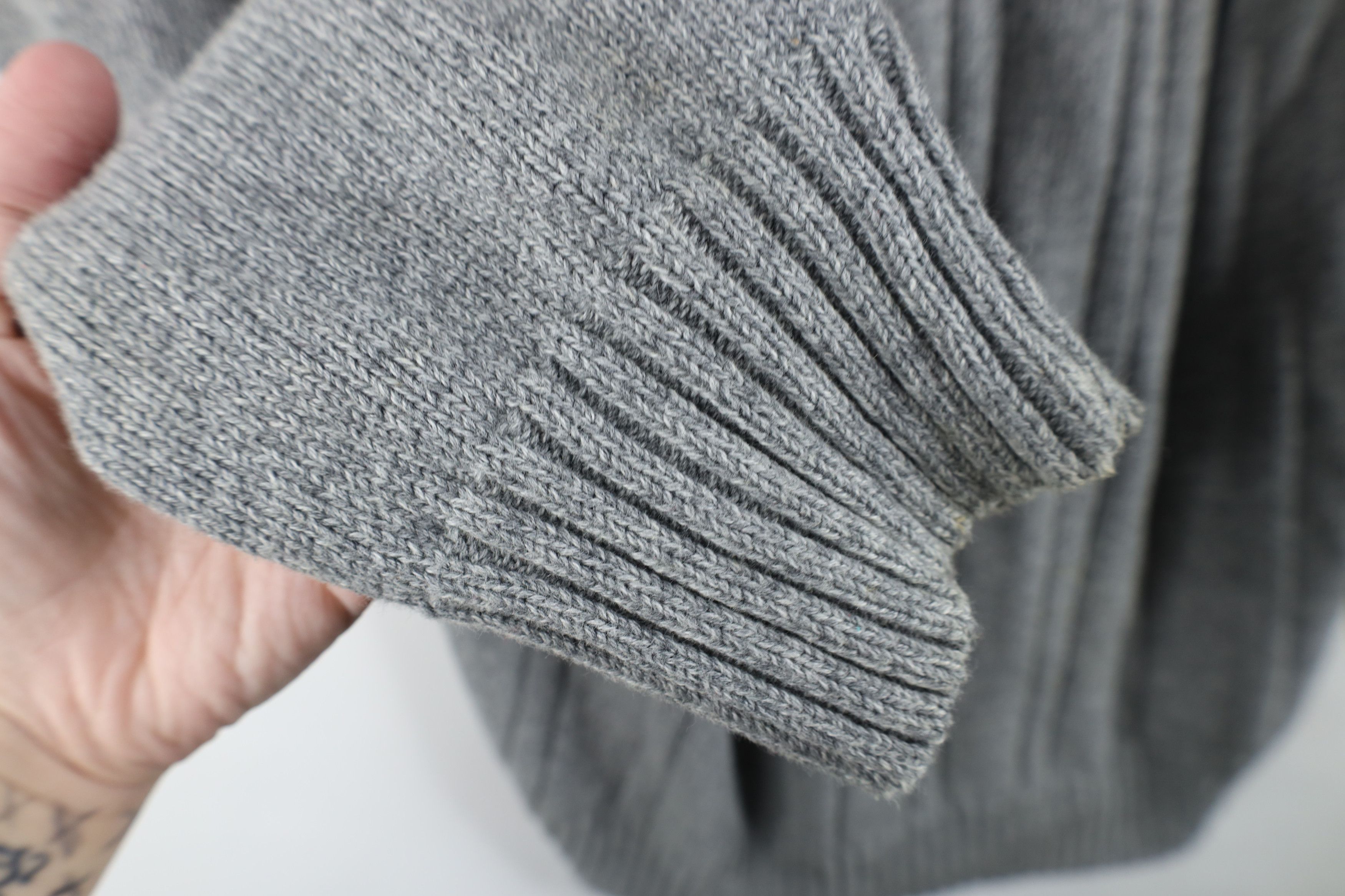 Vintage Vintage 90s Streetwear Block Cotton Ribbed Knit Sweater Size US XL / EU 56 / 4 - 9 Thumbnail