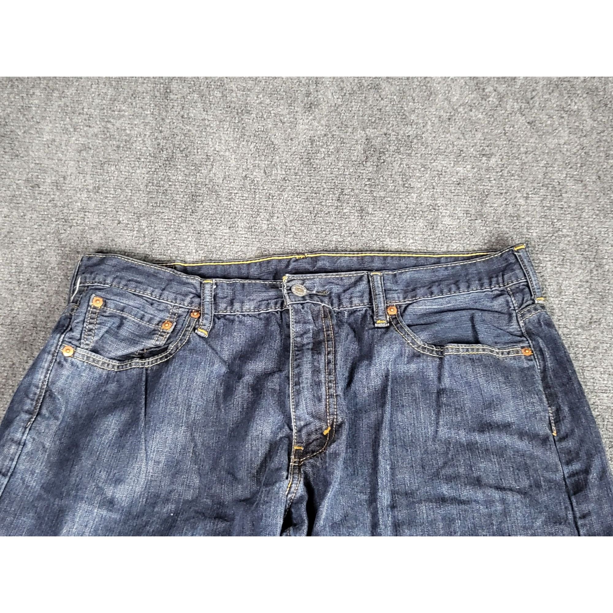 Levi's Levi's 569 Jeans Men Sz 36X32 Blue Denim Straight Leg Dark W Size US 36 / EU 52 - 5 Thumbnail