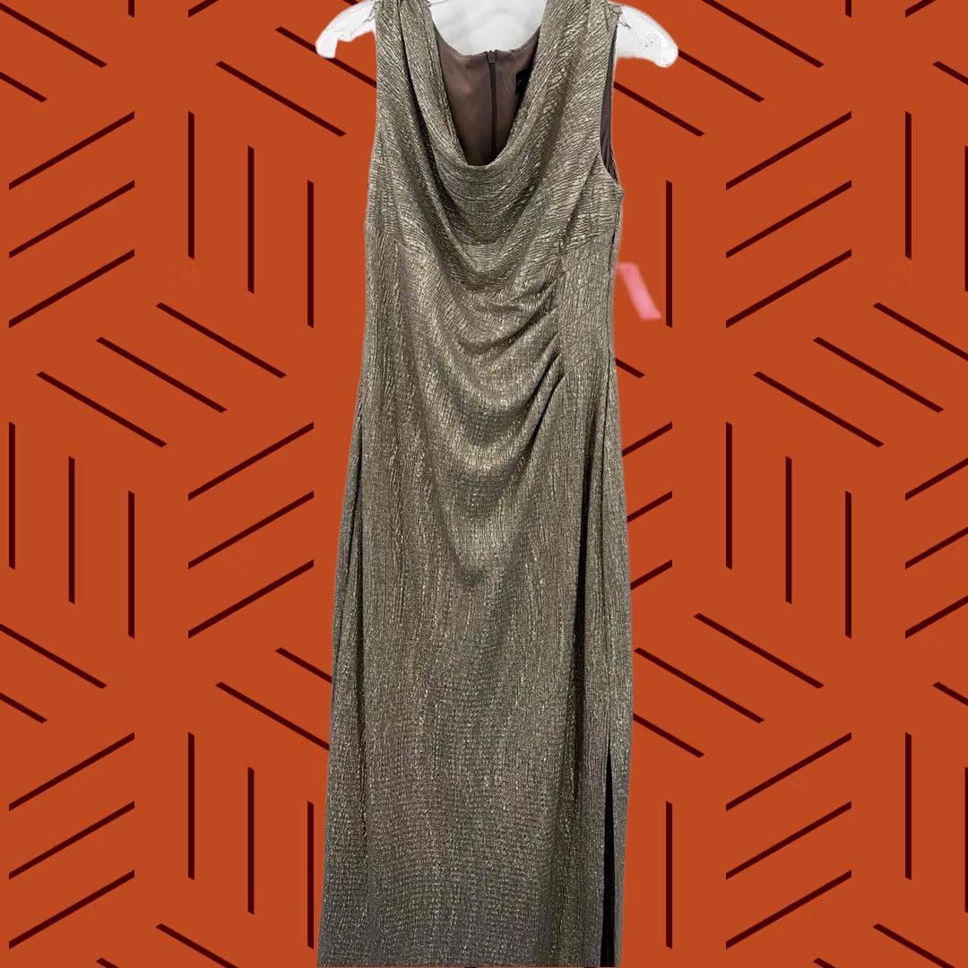 Vintage Connected Apparel Silver Size 8 Maxi Evening Gown Size M / US 6-8 / IT 42-44 - 1 Thumbnail