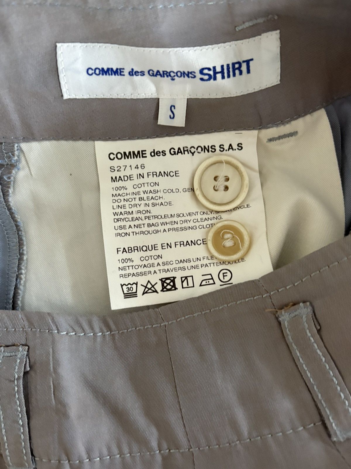 Comme des Garcons SHIRT CDG Shirt Blue/Grey Iridescent Trousers Size US 30 / EU 46 - 3 Thumbnail
