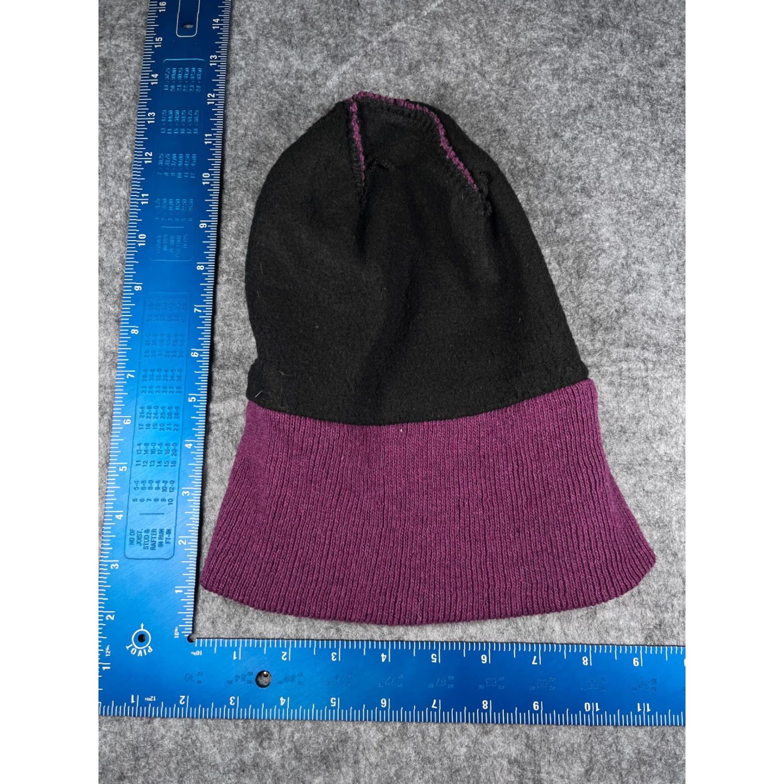 Vintage Beanie Womens One Size Purple Knit Acrylic Polyester Lined Ski Outdoors Toque Size ONE SIZE - 4 Thumbnail