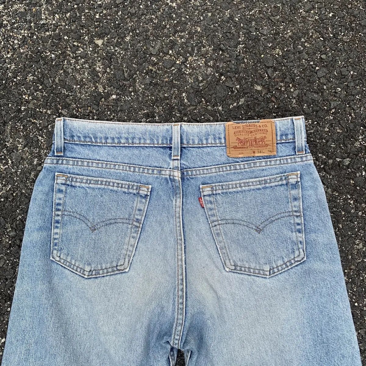 Levi's 💥 Distressed Denim Vtg Levi’s Light Wash Jeans Faded Pants Size US 32 / EU 48 - 12 Thumbnail