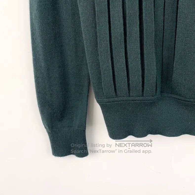 Hermes Hermes Dark Green Cashmere Crewneck Long Sleeve Knit Top Size XS / US 0-2 / IT 36-38 - 4 Thumbnail