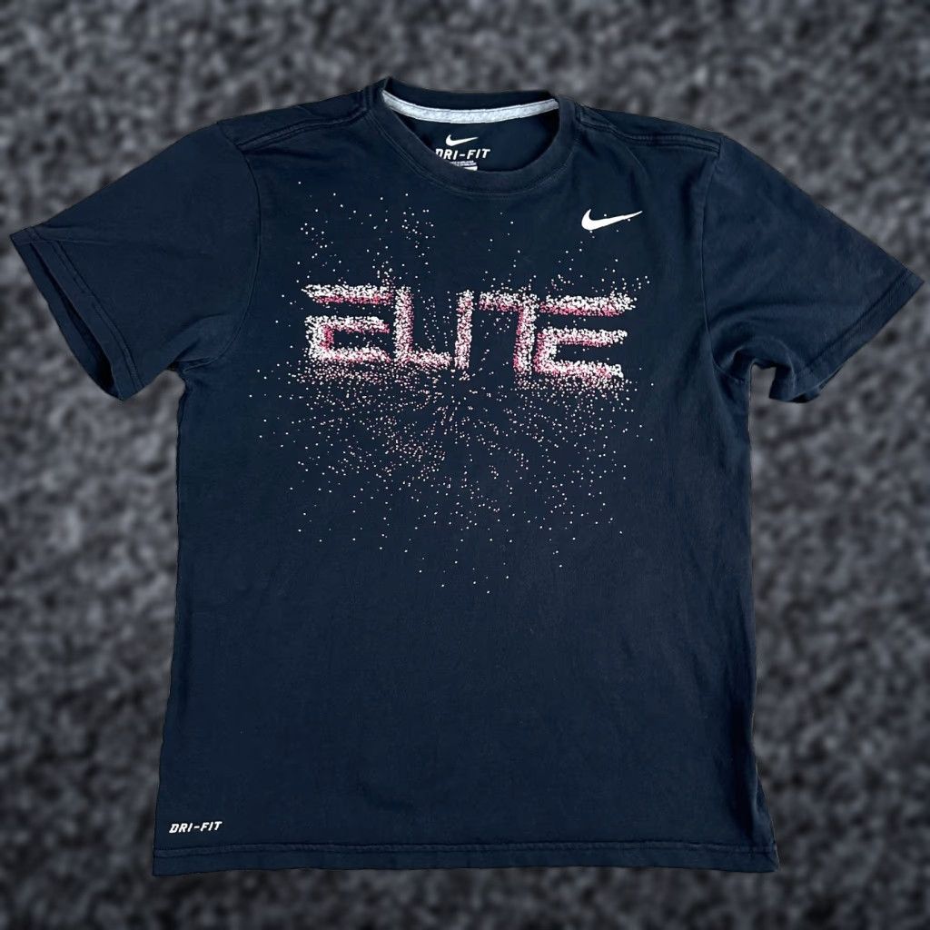 Nike Nike Shirt Mens Small Black Red Elite Burst Swoosh Short Sleeve Cotton Blend T-Shirt Logo Dri-FIT Casual Size US S / EU 44-46 / 1 - 1 Thumbnail