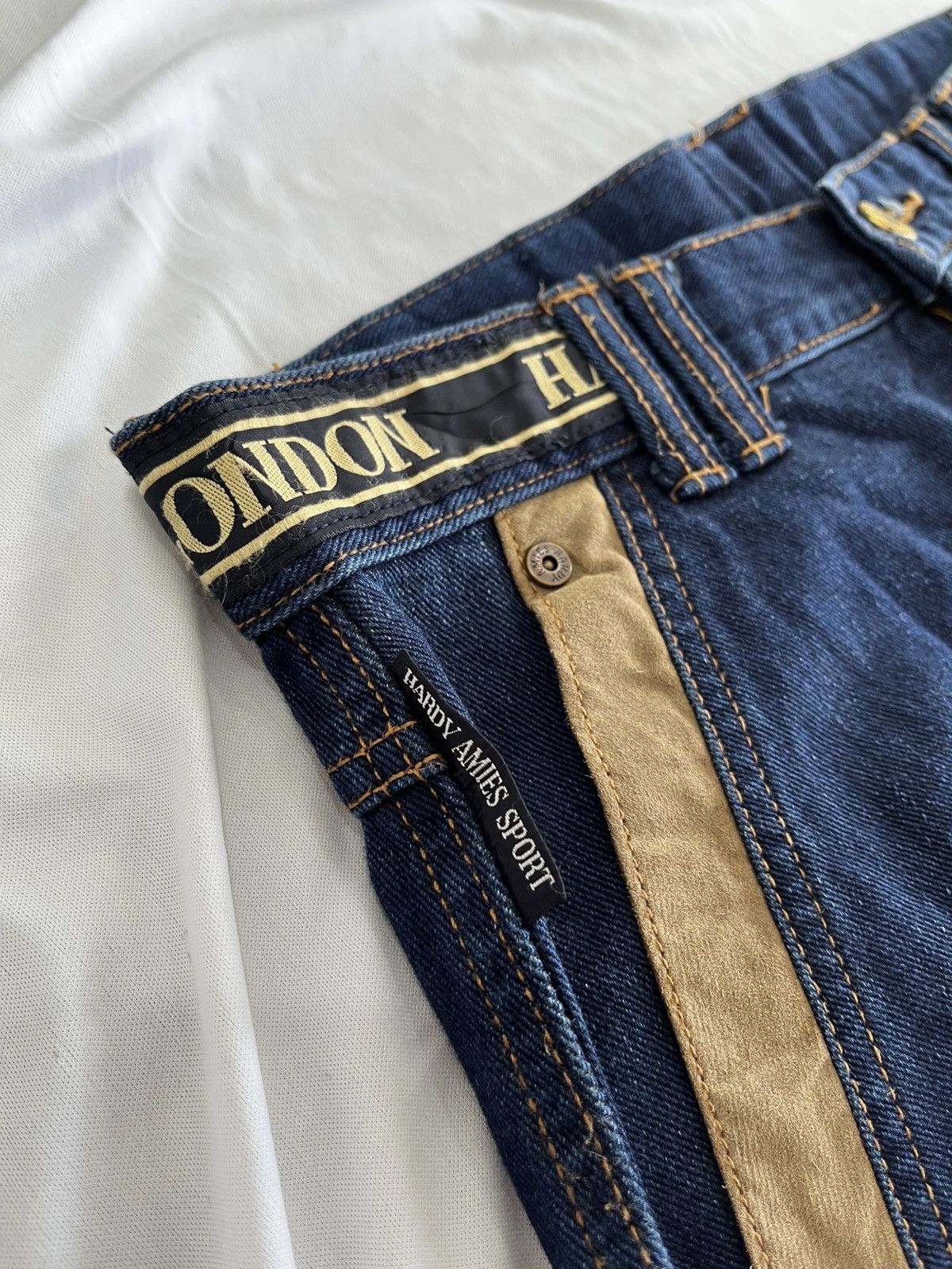 Hardy Amies HARDY AMIES JEANS PANT EMBROIDERY POCKET Size US 30 / EU 46 - 6 Thumbnail