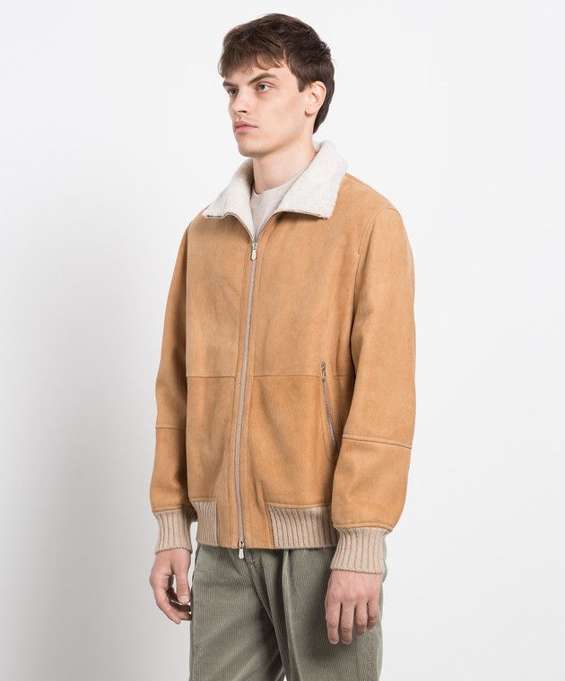 Brunello Cucinelli o1w1db10125 Fur Jacket in Brown Size US M / EU 48-50 / 2 - 4 Thumbnail