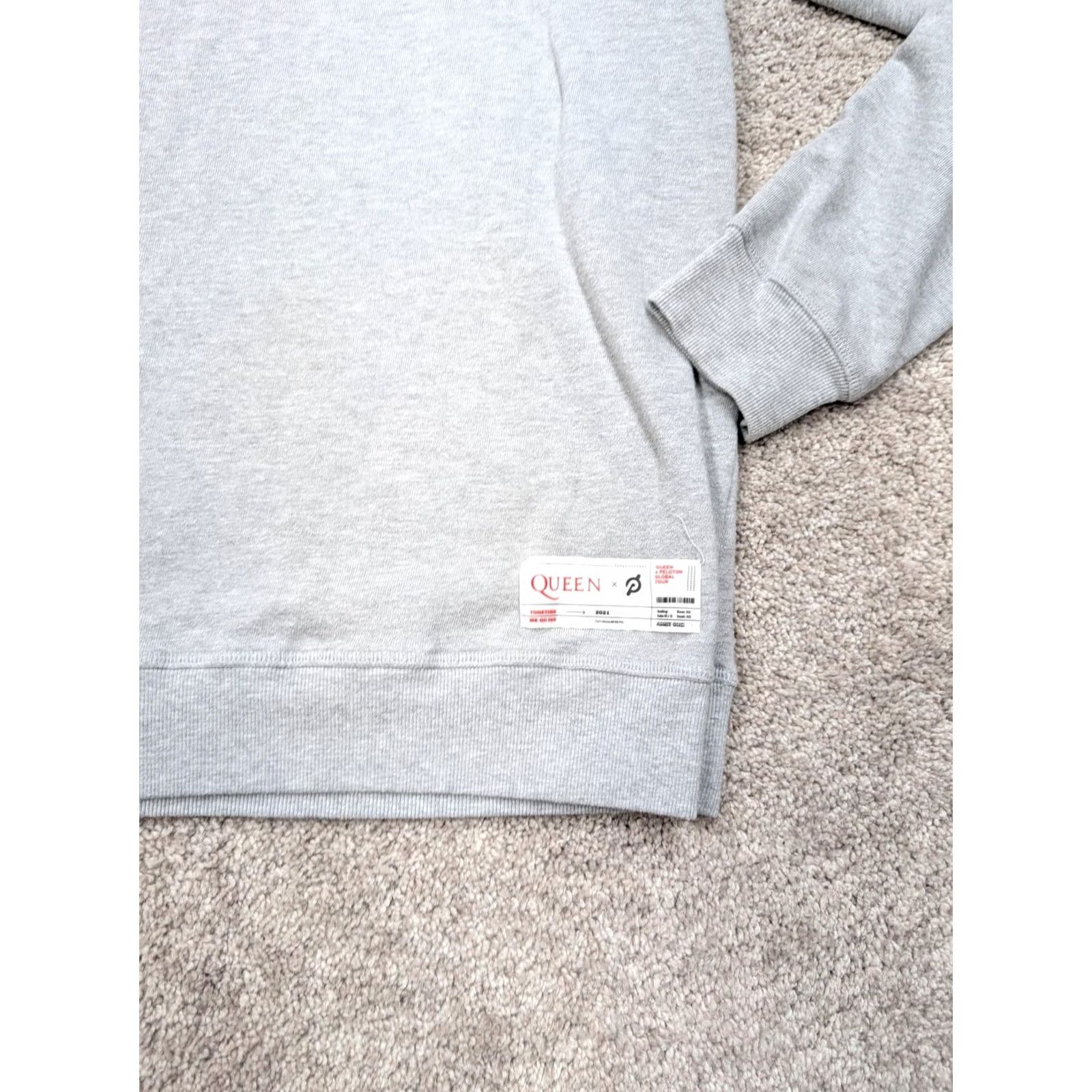 Vintage Peloton Queen Sweatshirt Mens Medium Gray Fleece Pullover Band Graphic Size US M / EU 48-50 / 2 - 2 Thumbnail