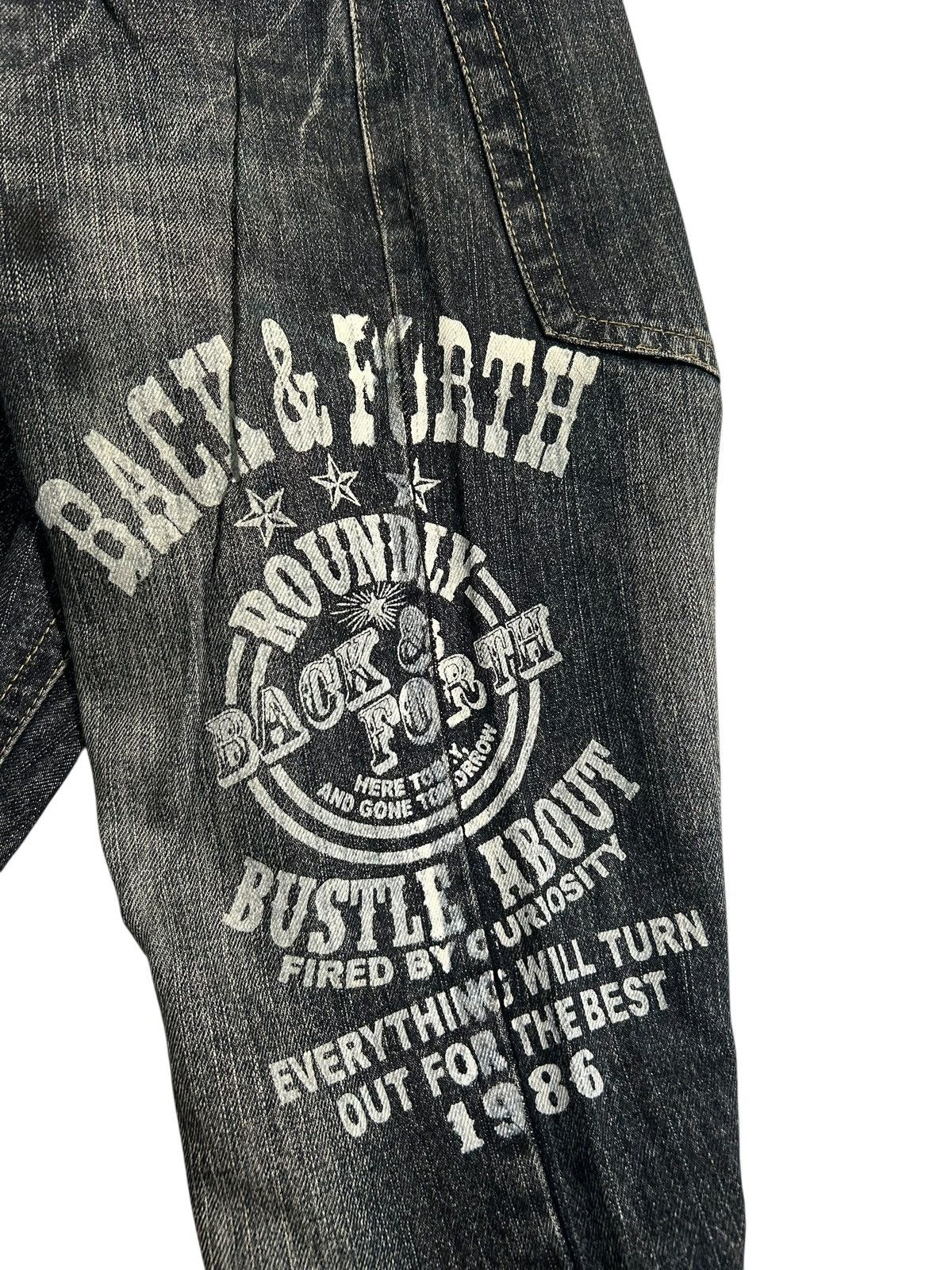 If Six Was Nine ☠️🎌 Japanese Punk Bondage Style Denim Jeans ☠️🎌 Size US 32 / EU 48 - 5 Thumbnail