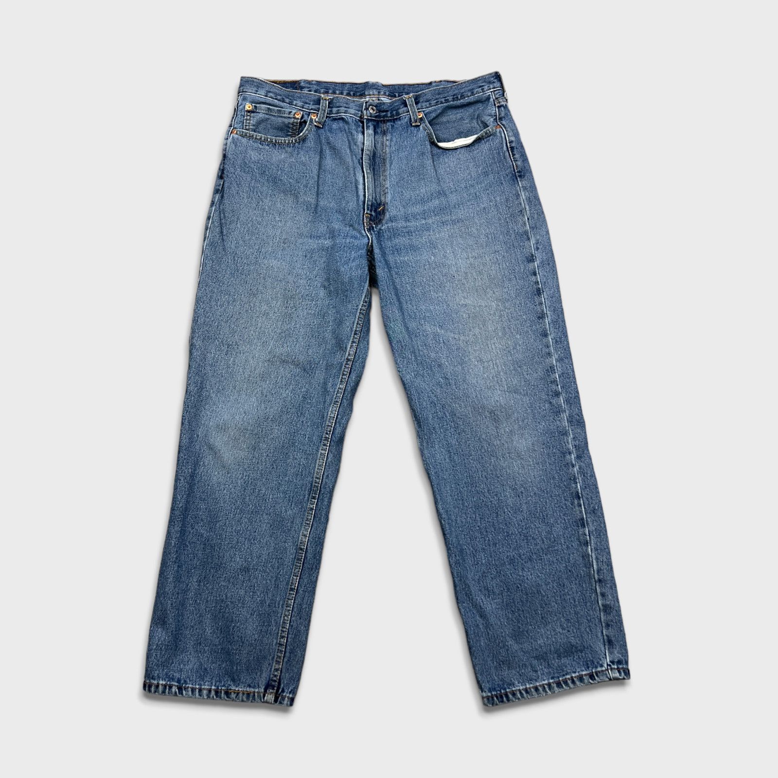 Levi's × Vintage Levi's 550 Jeans 37x29 Relaxed Light Wash Baggy Denim Pants Size US 37 - 1 Thumbnail