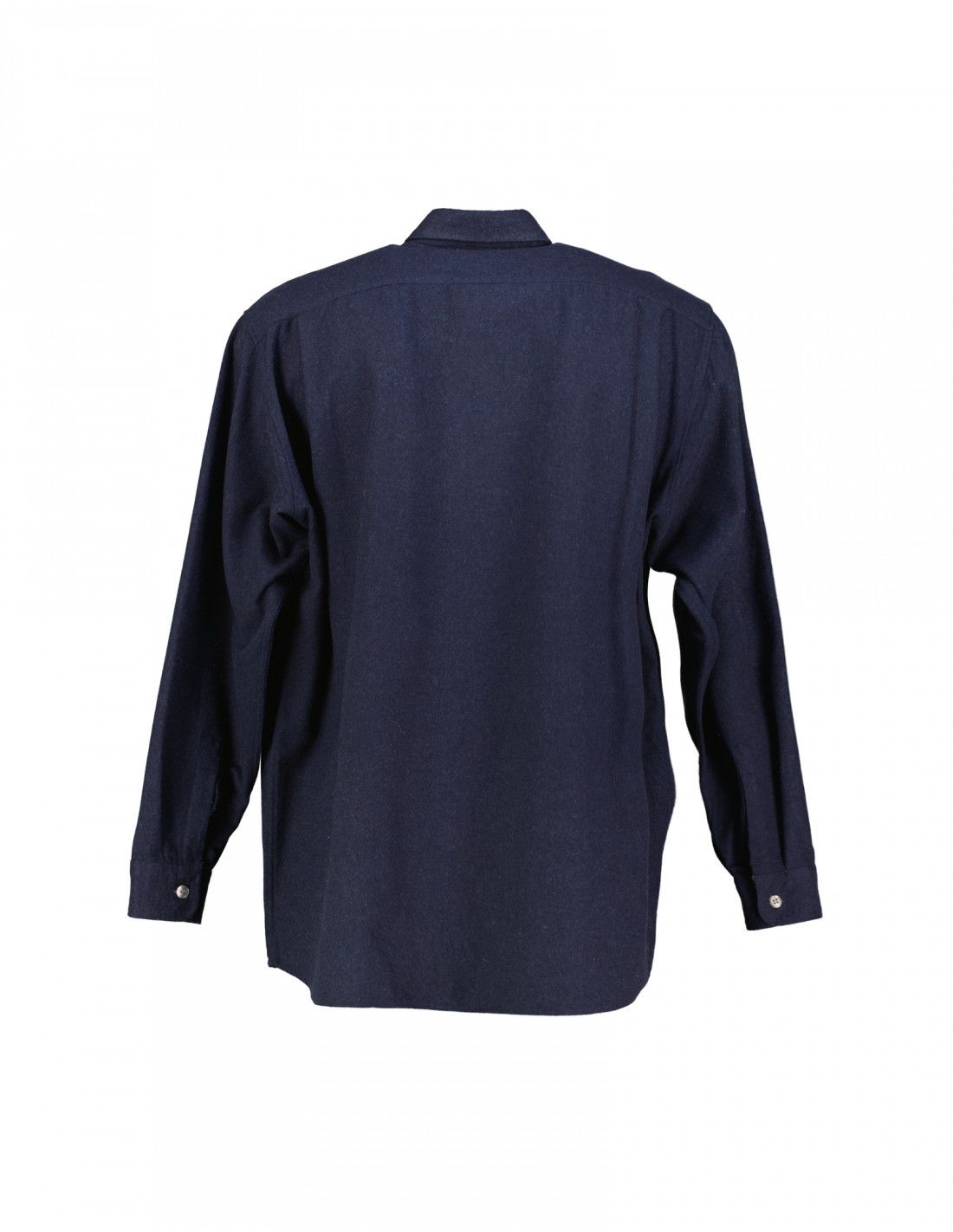 Valentino Valentino Navy Blue Wool Shirt Size XL Size US XL / EU 56 / 4 - 7 Thumbnail